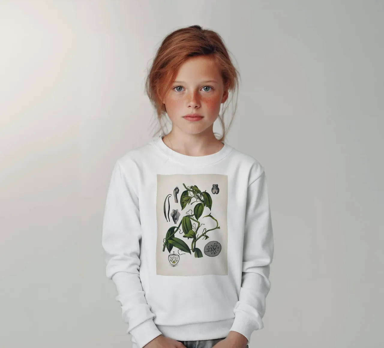 Vintage Bollmann 5 Vanille felpa bambino da Vintage Print Collection