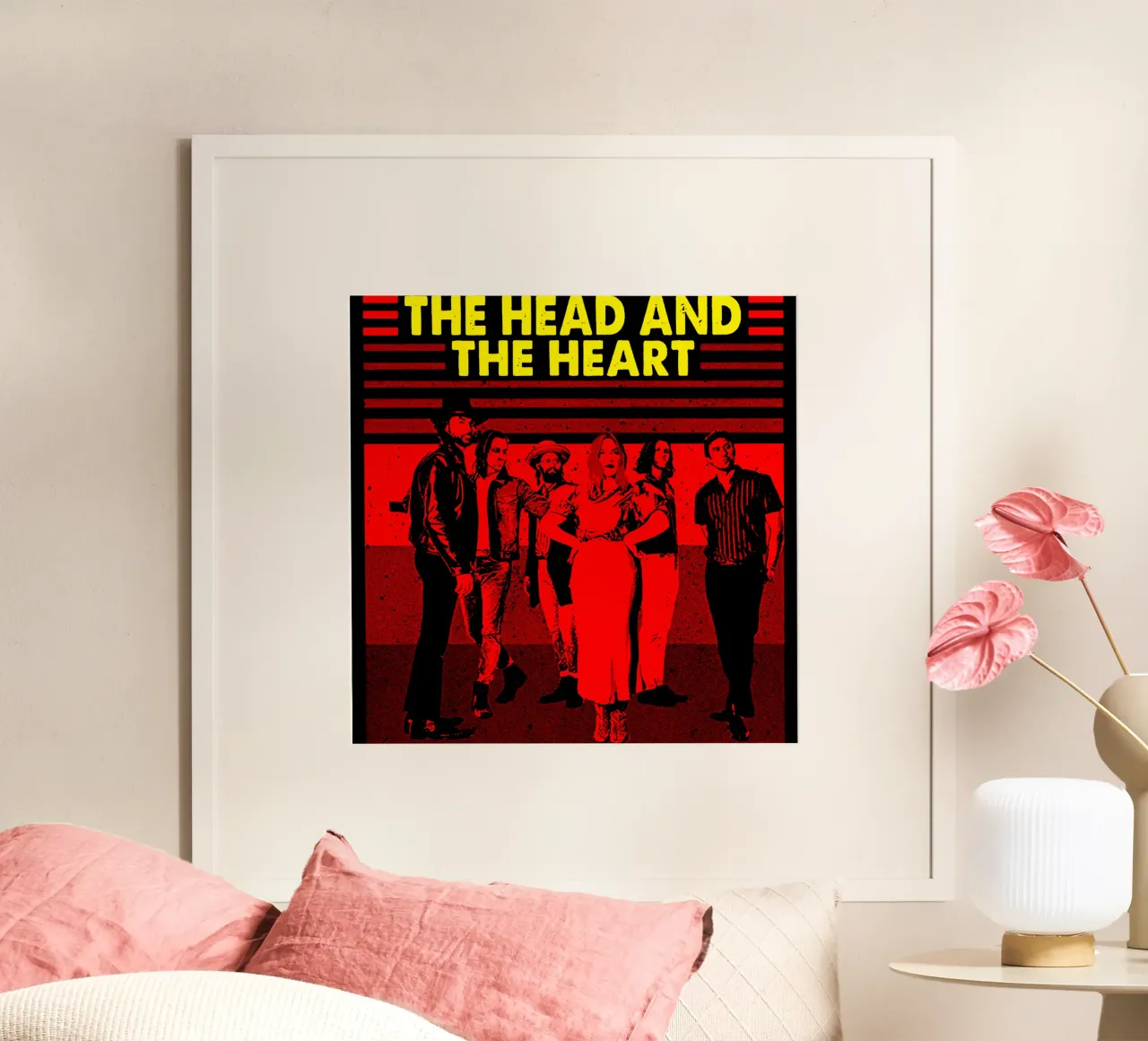 Silhouette La testa e il cuore poster da itzmyui
