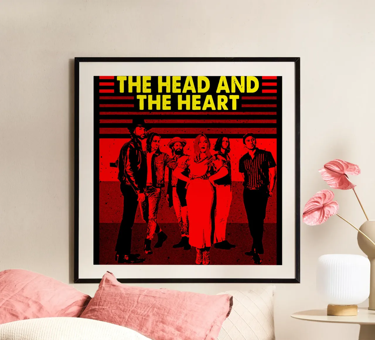 Silhouette La testa e il cuore poster da itzmyui