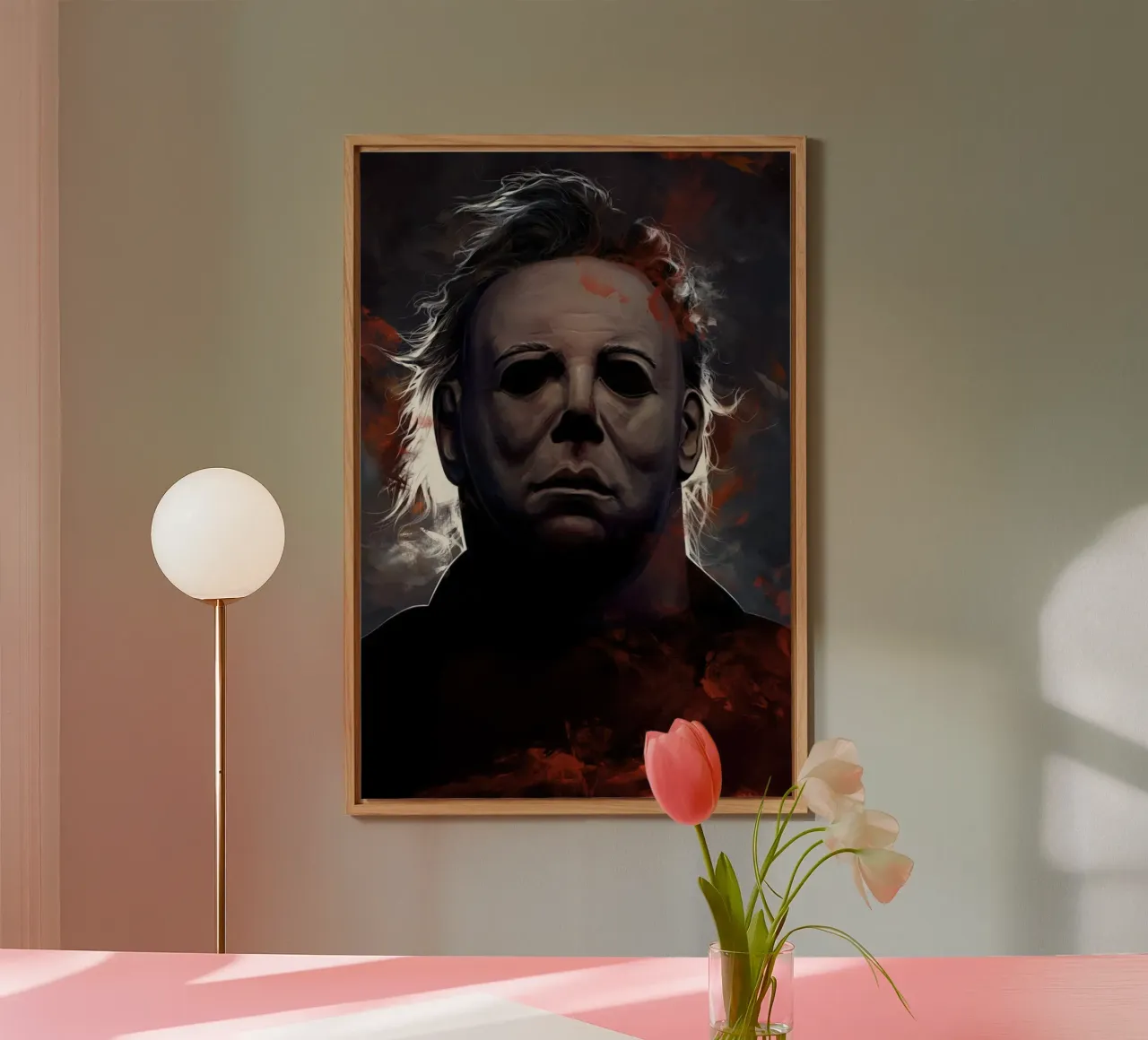 Michael Myers di Dmitry Belov alluminio dibond da Oscar