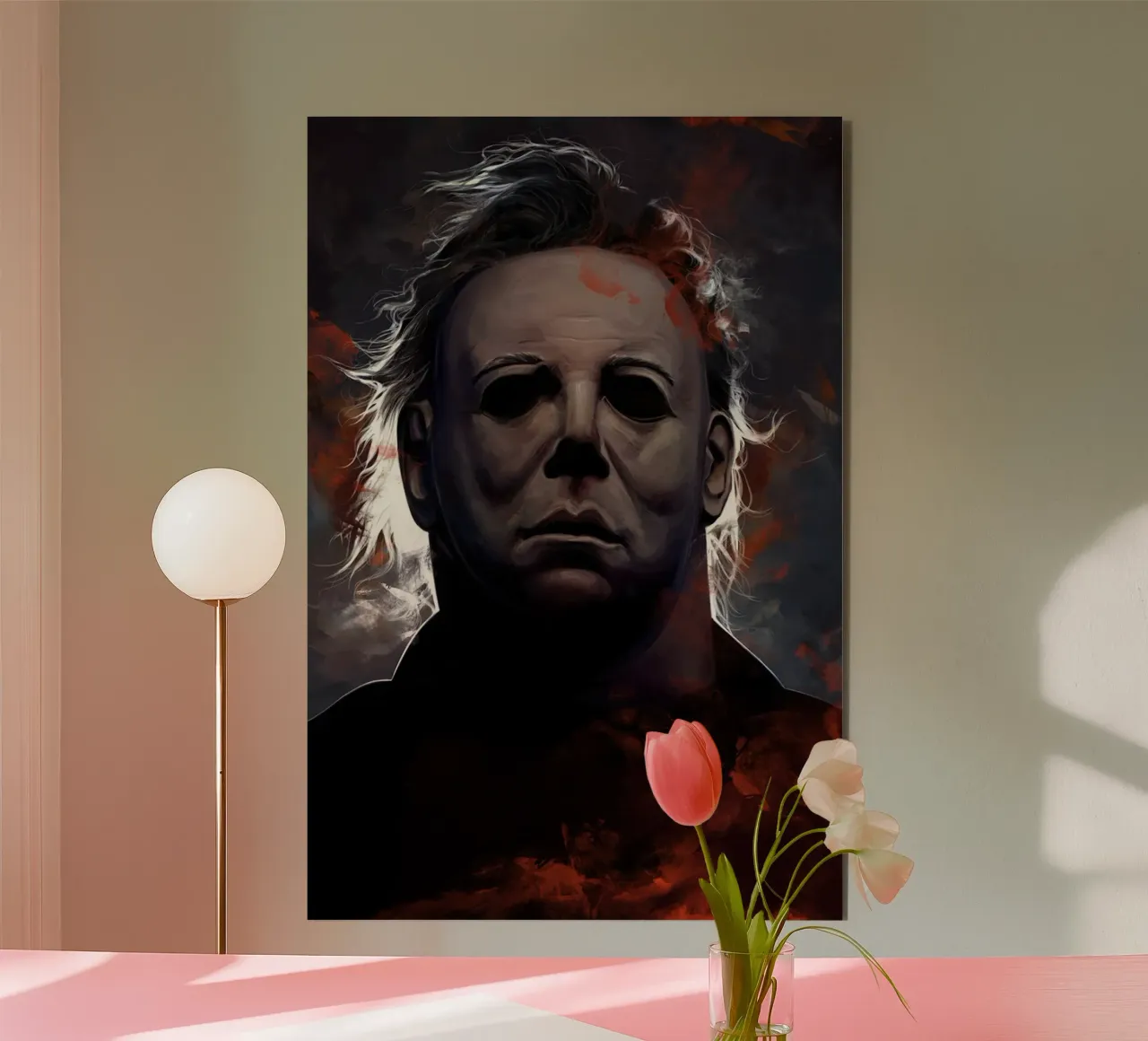 Michael Myers di Dmitry Belov alluminio dibond da Oscar