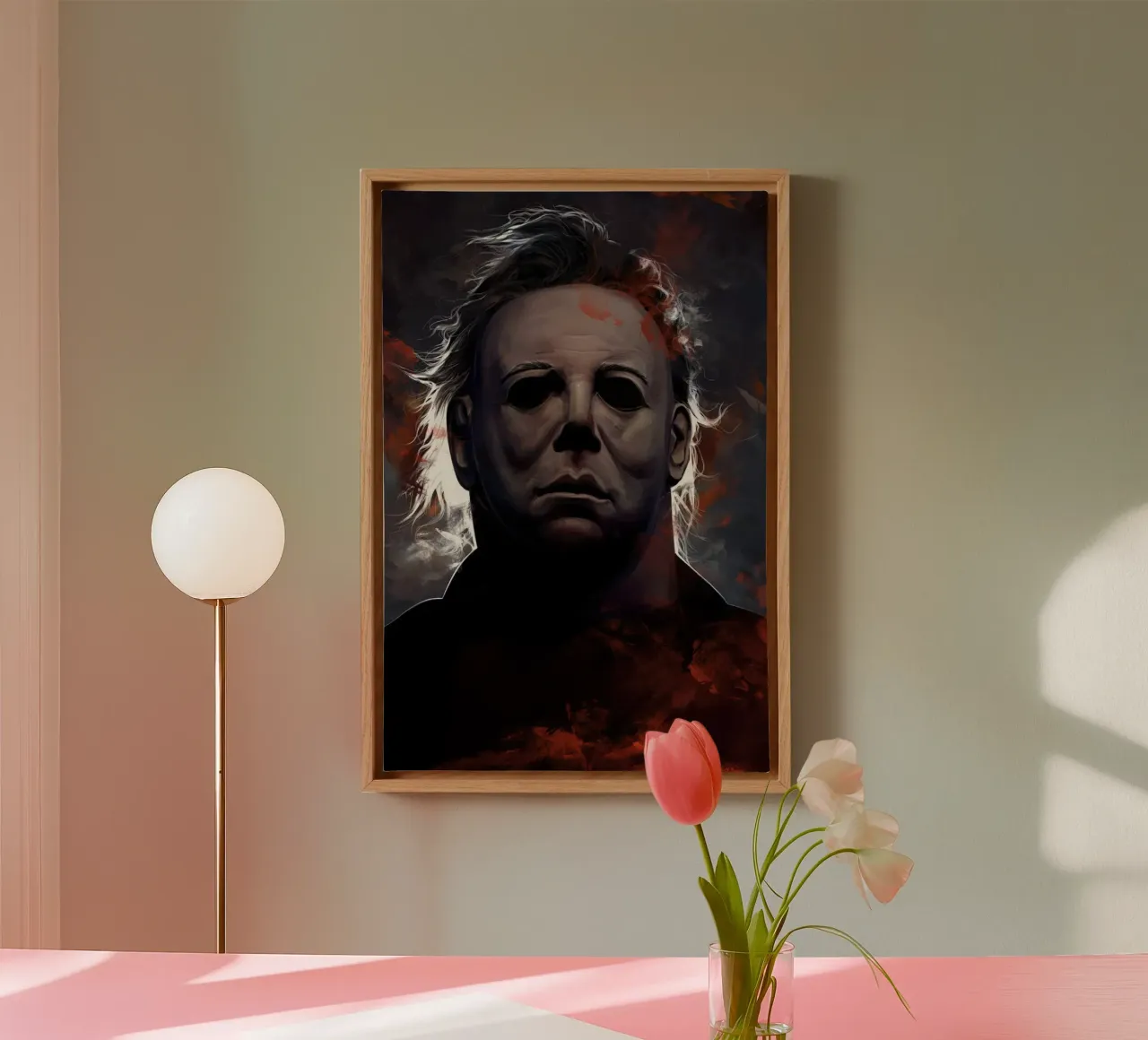 Michael Myers di Dmitry Belov tela con Cornice a cassetta da Oscar Frazier