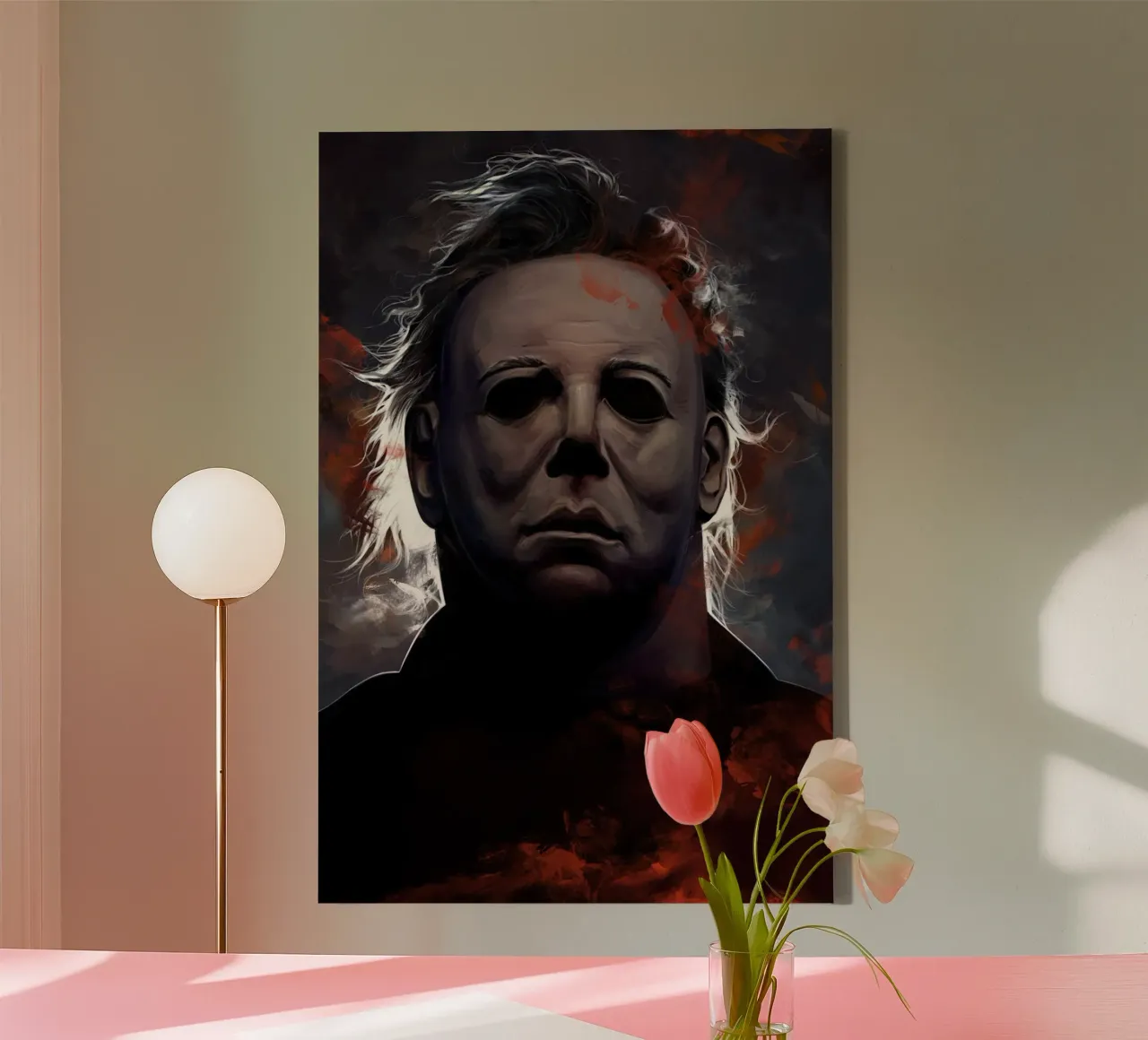 Michael Myers di Dmitry Belov tela con Cornice a cassetta da Oscar Frazier