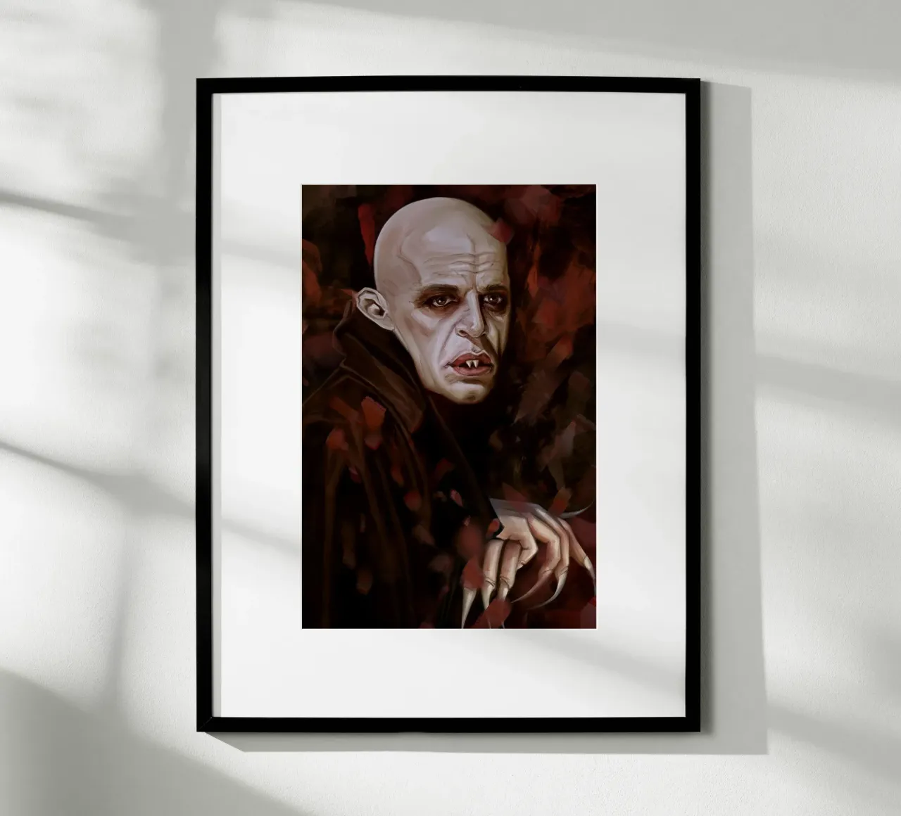 Nosferatu di Dmitry Belov poster con telaio in alluminio da Oscar Frazier