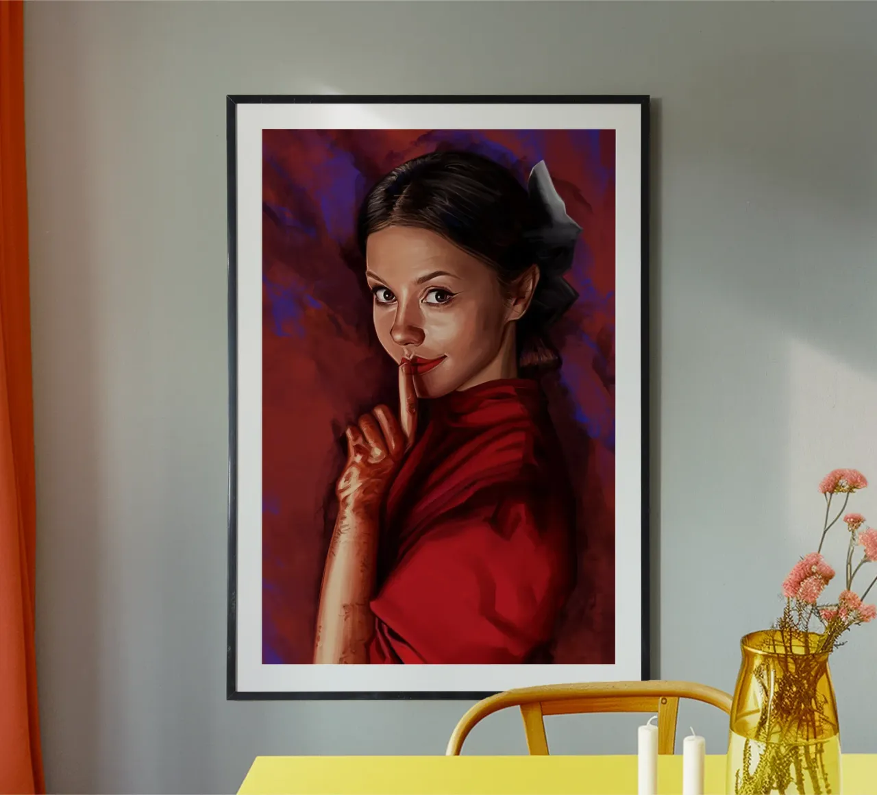 Perla di Dmitry Belov poster con telaio in plastica da Oscar Frazier