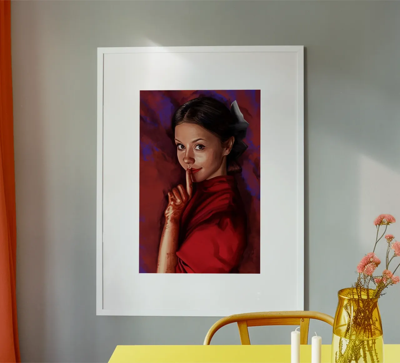 Perla di Dmitry Belov poster con telaio in plastica da Oscar Frazier