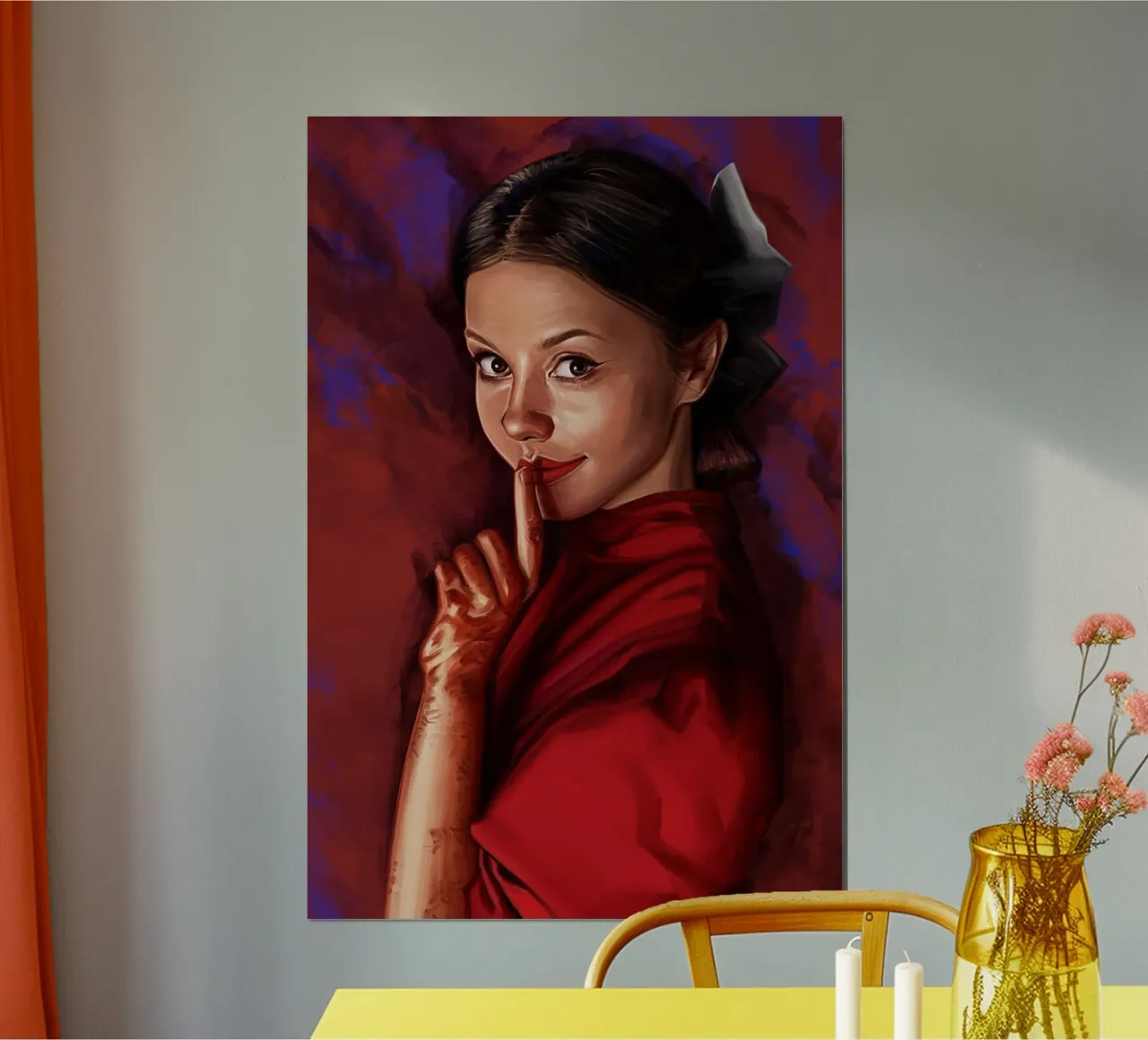Perla di Dmitry Belov poster con telaio in plastica da Oscar Frazier