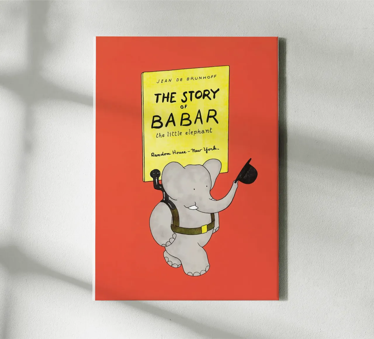 Babar - La storia di Babar, il piccolo elefante tela con Cornice a cassetta da muench benjamin