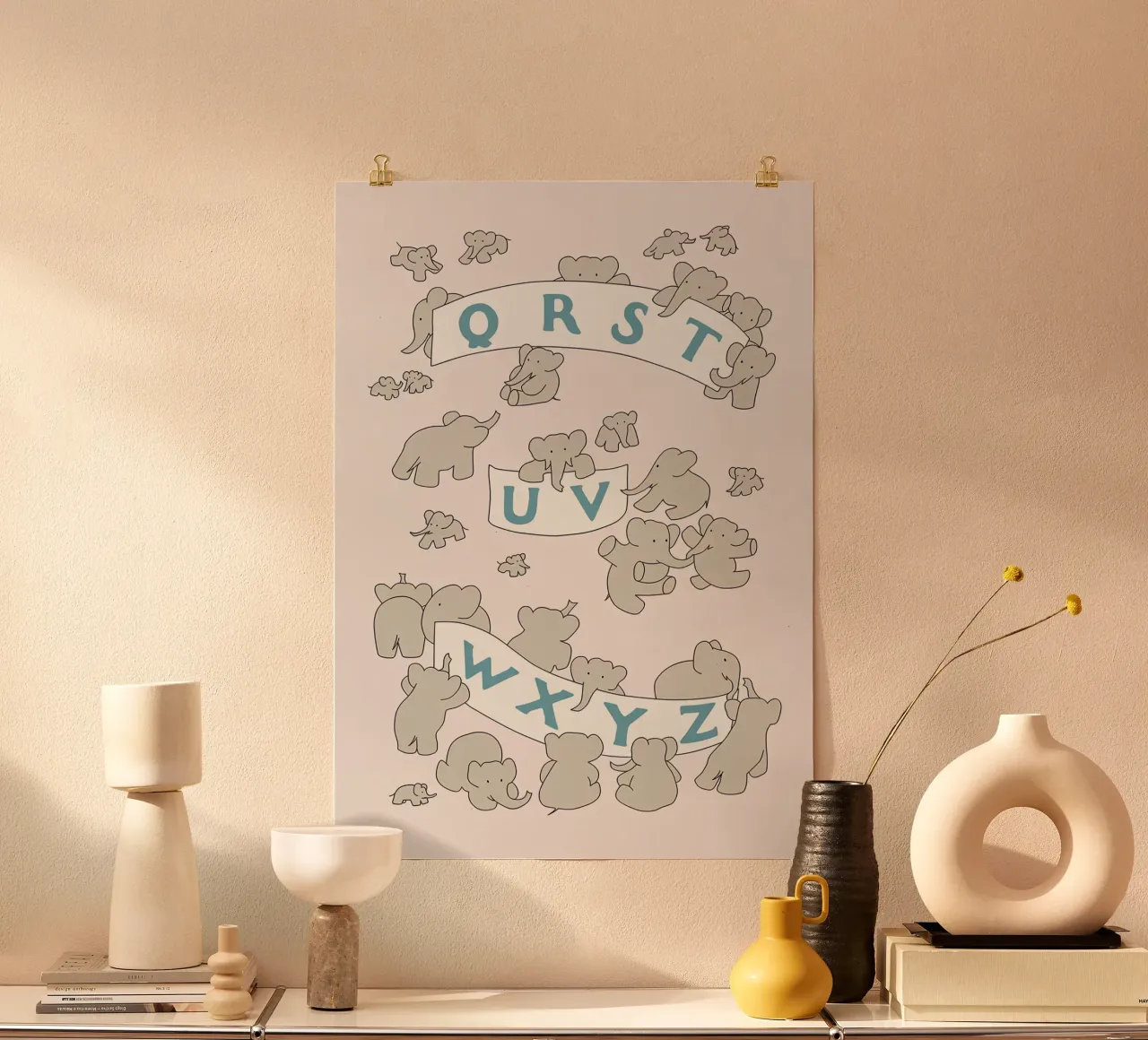 Alfabeto di Babar II poster da muench benjamin