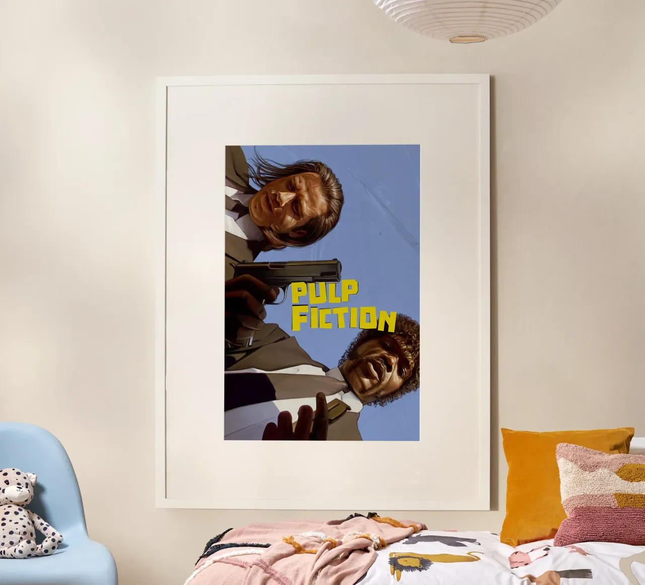 Pulp Fiction di Dmitry Belov poster con telaio in alluminio da Oscar Frazier