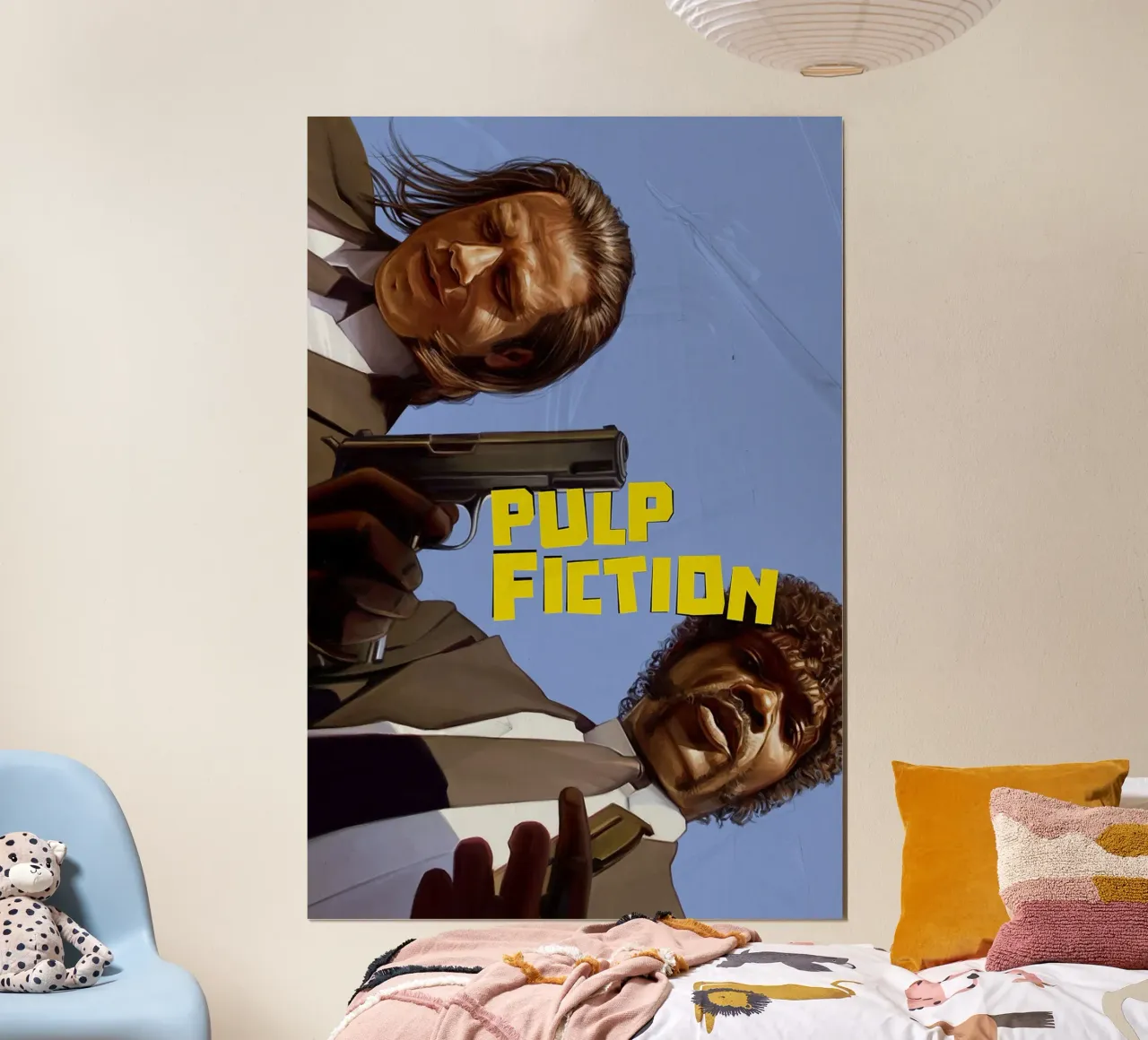Pulp Fiction di Dmitry Belov poster con telaio in alluminio da Oscar Frazier