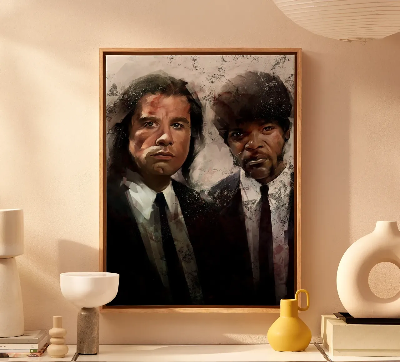 Pulp Fiction I tela con Cornice a cassetta da Oscar Frazier