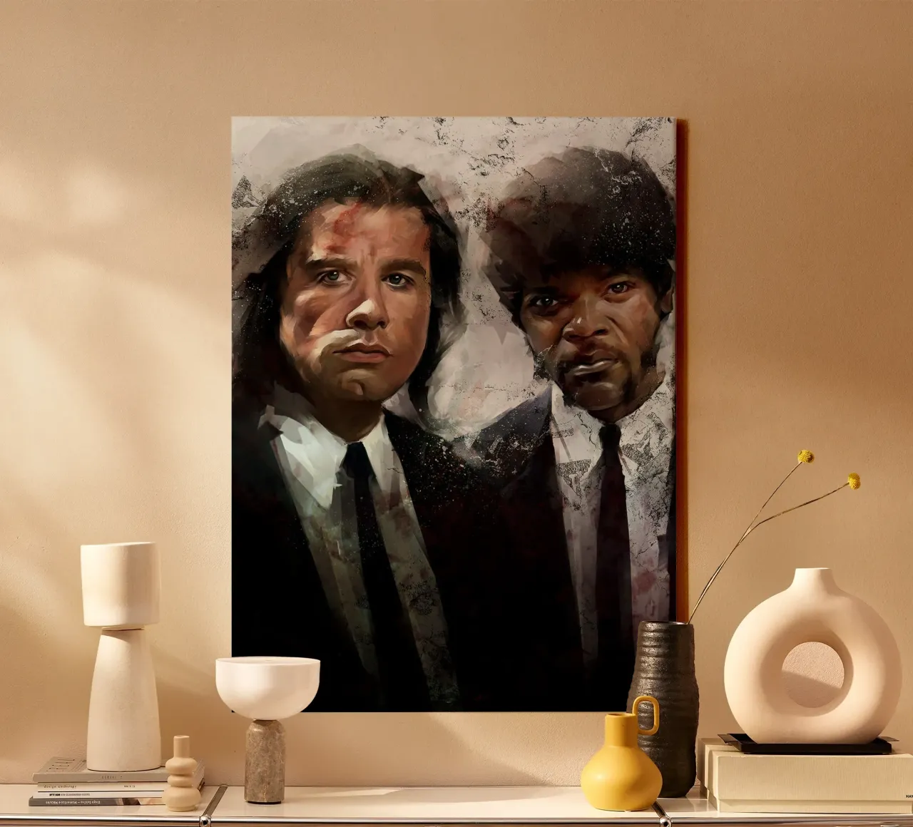 Pulp Fiction I tela con Cornice a cassetta da Oscar Frazier