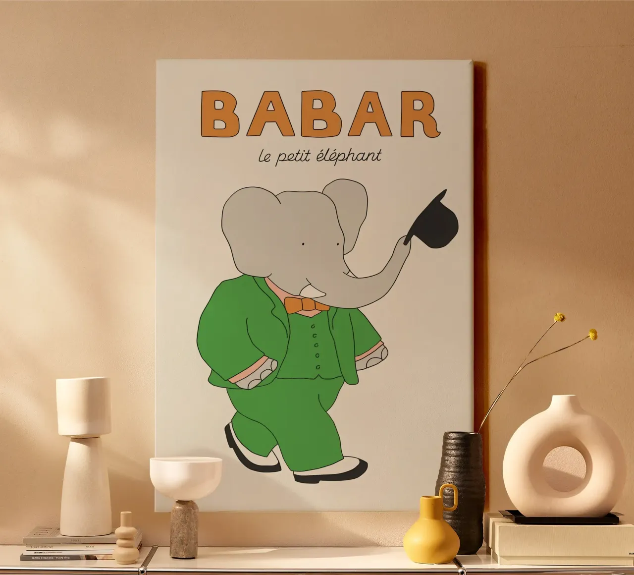 babar's verhaal canvas met Baklijst van Panait Ivascu