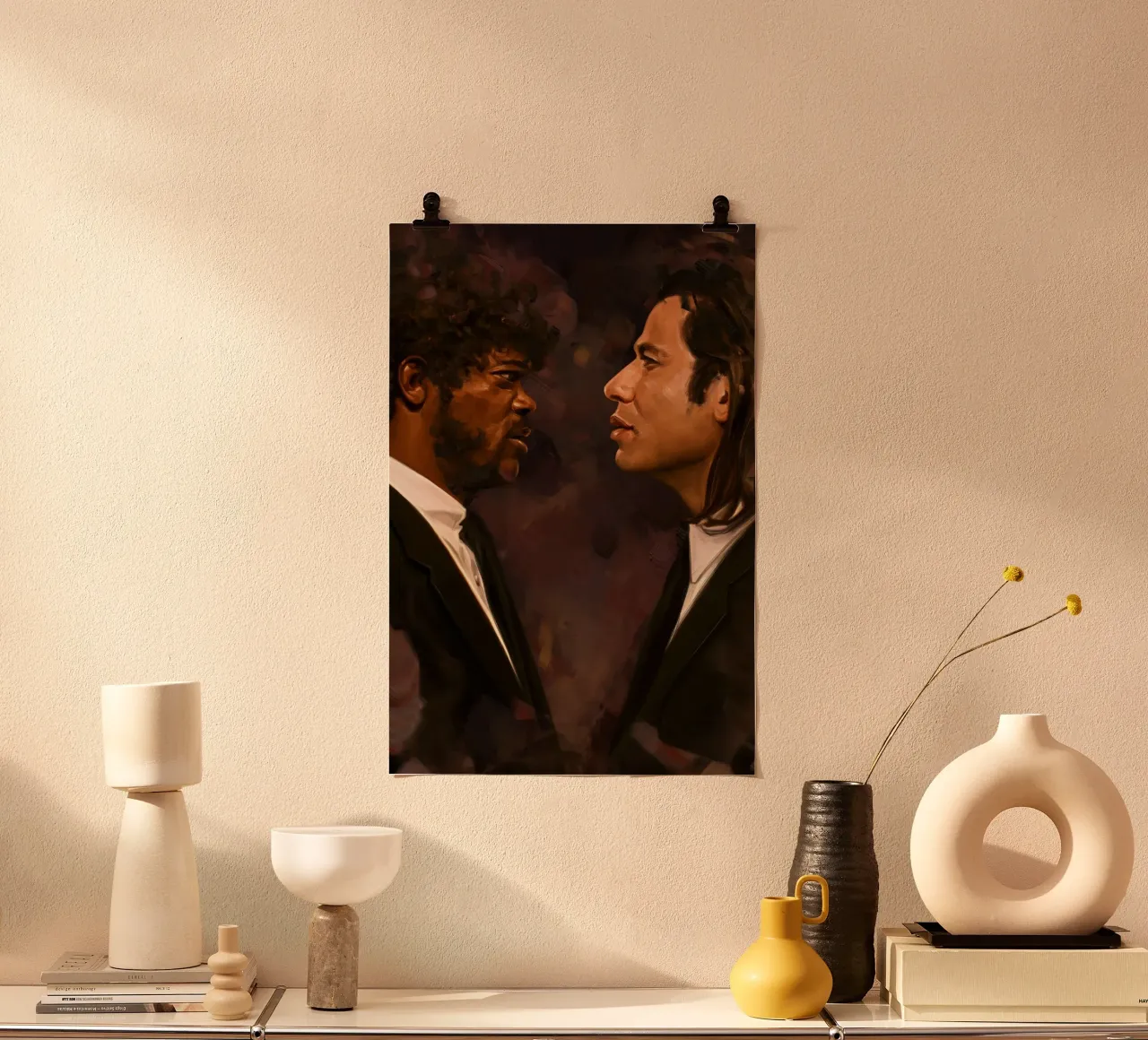 Pulp Fiction, Vincent Vega, Jules Winnfield ll poster da Oscar Frazier