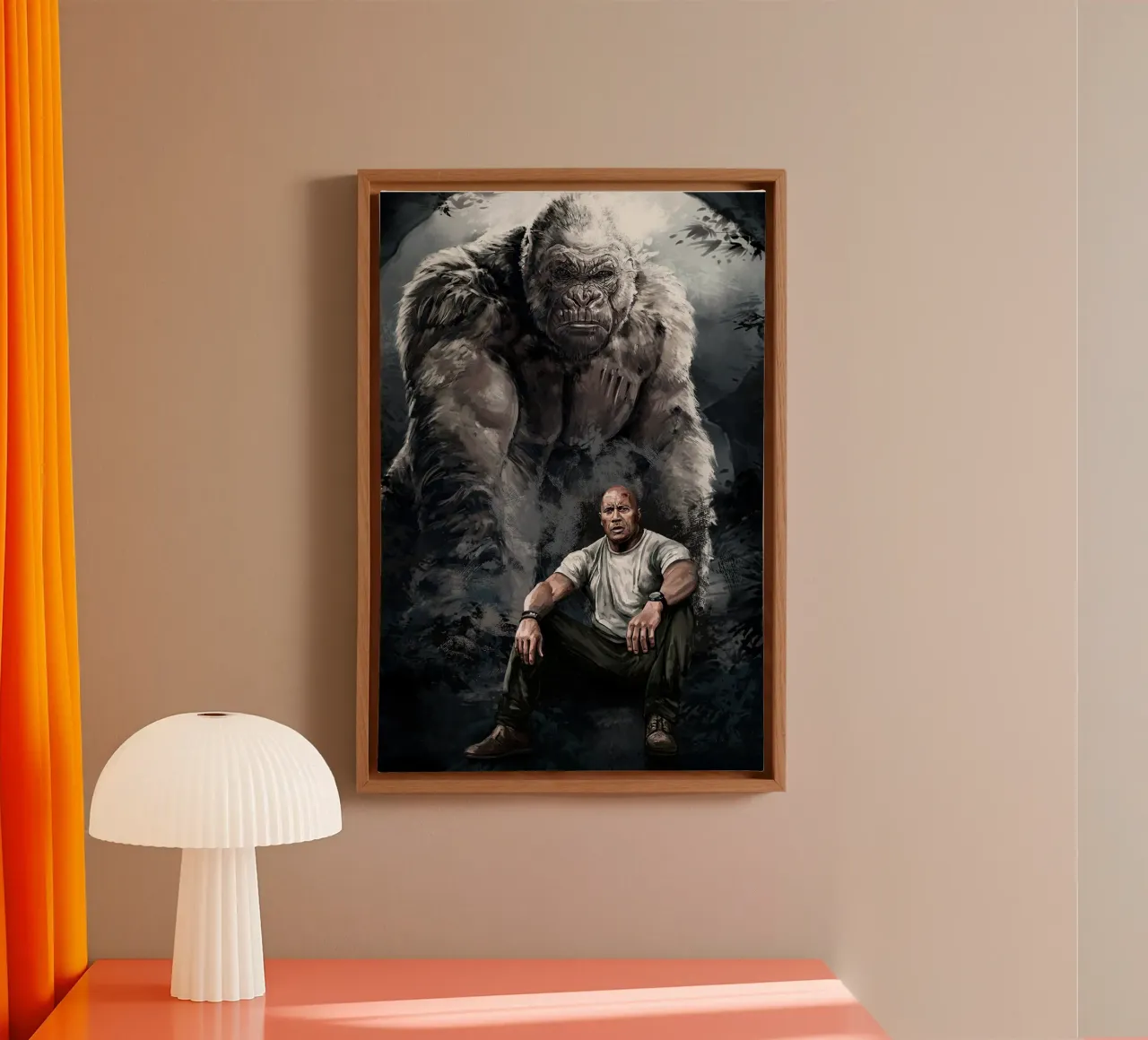 Rampage door Dmitry Belov canvas met Baklijst van Oscar Frazier