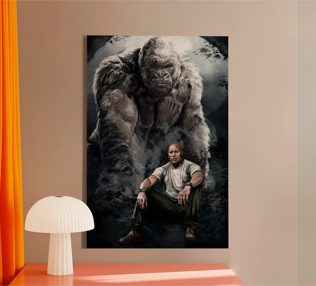 Rampage door Dmitry Belov canvas met Baklijst van Oscar Frazier
