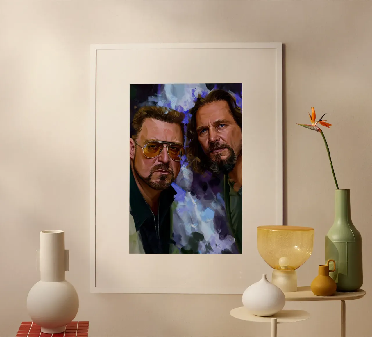 Il tizio e Walter - Il grande Lebowski poster da Oscar Frazier