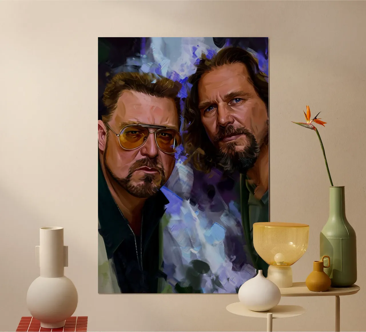 Il tizio e Walter - Il grande Lebowski poster da Oscar Frazier