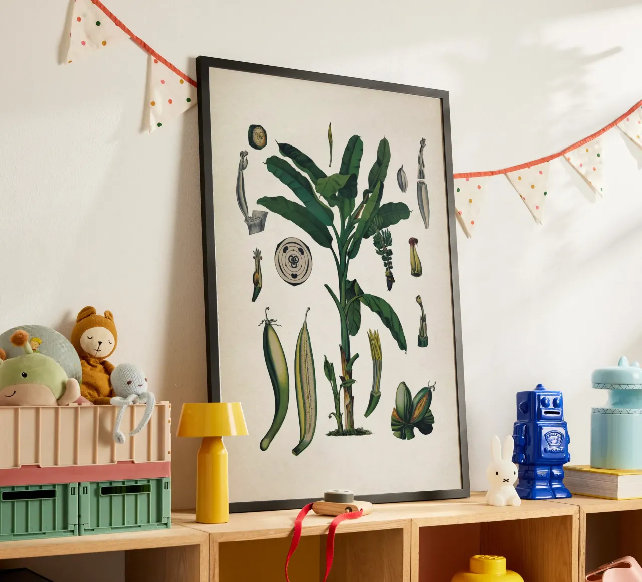 Vintage Bollmann 6 Gemeine Banane poster con telaio in alluminio da Vintage Print Collection