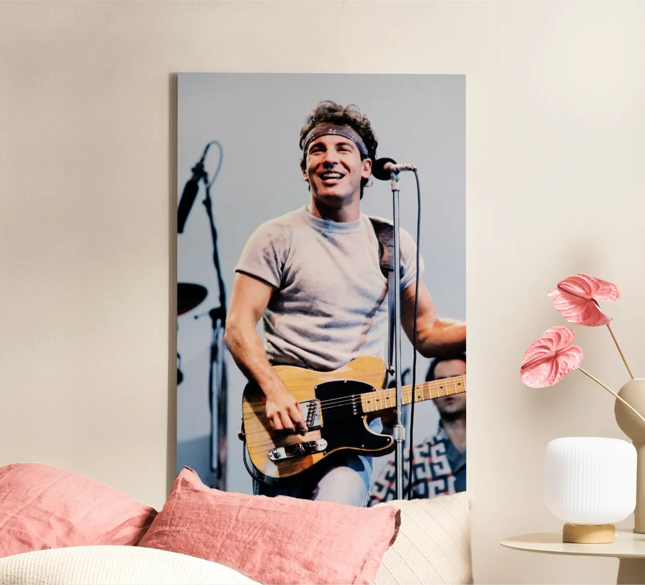Bruce Springsteen - On Stage tela con Cornice a cassetta da isabellart