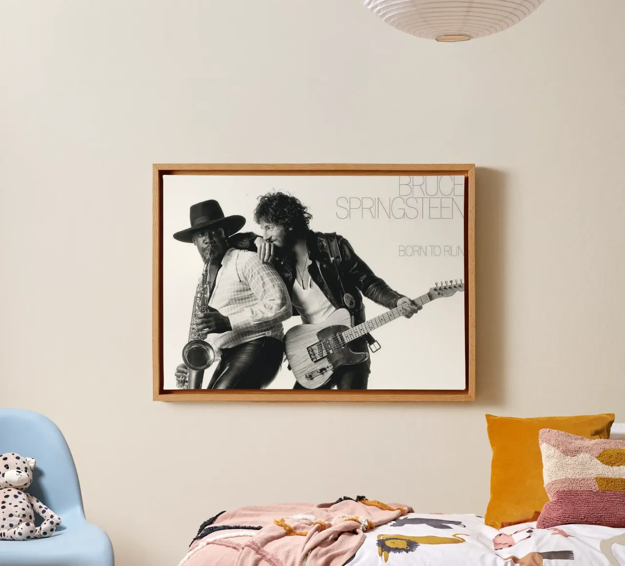 Bruce Springsteen Born To Run tela con Cornice a cassetta da isabellart