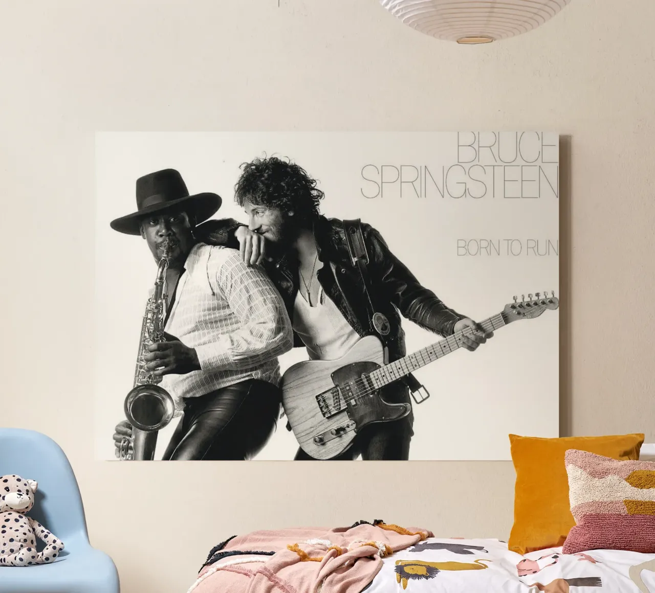 Bruce Springsteen Born To Run tela con Cornice a cassetta da isabellart