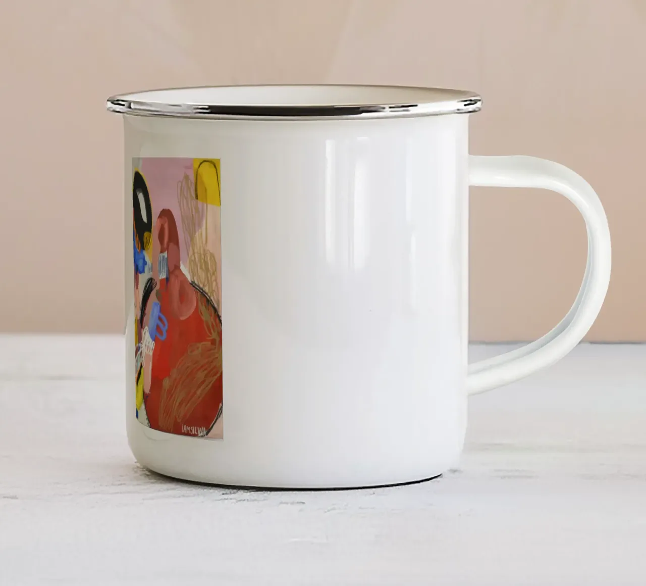 Endless tazza in smalto da Silvaya