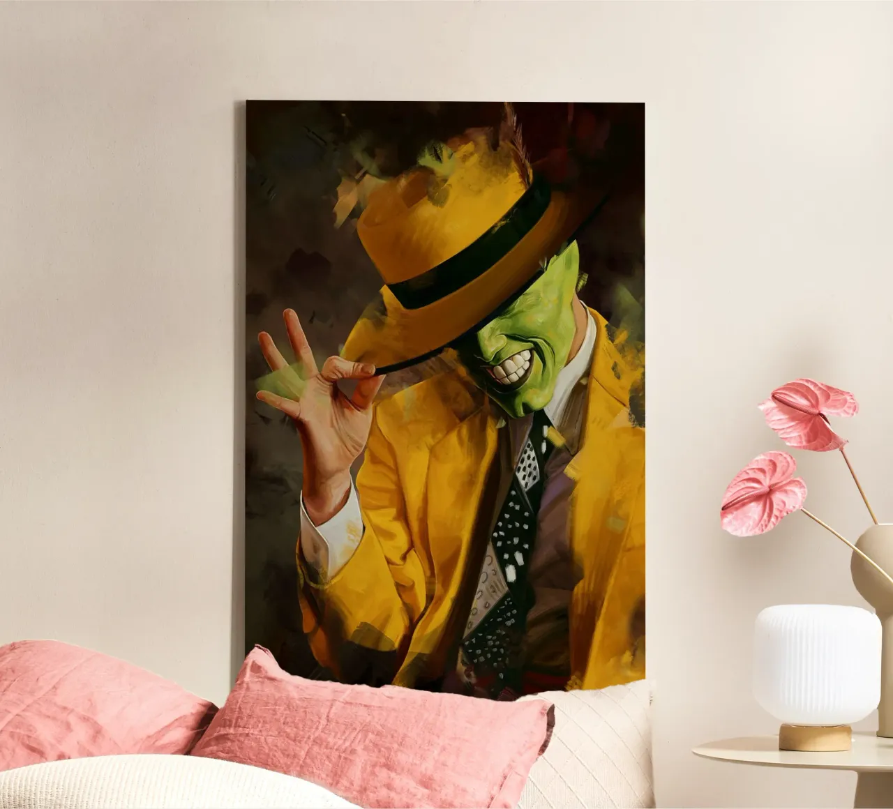 Het masker door Dmitry Belov canvas met Baklijst van Oscar Frazier