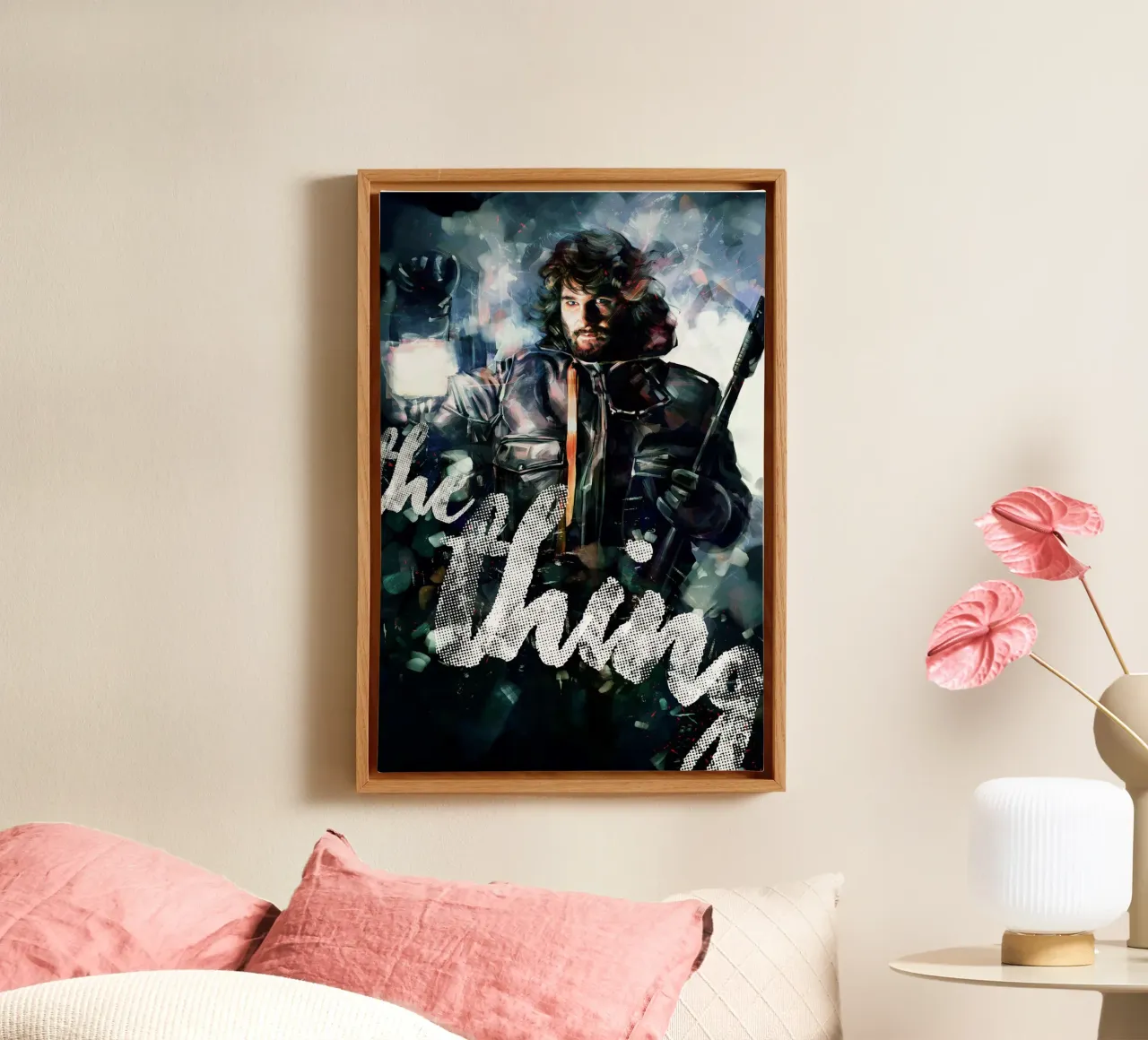 The Thing by Dmitry Belov canvas with Floater frame by Oscar Frazier