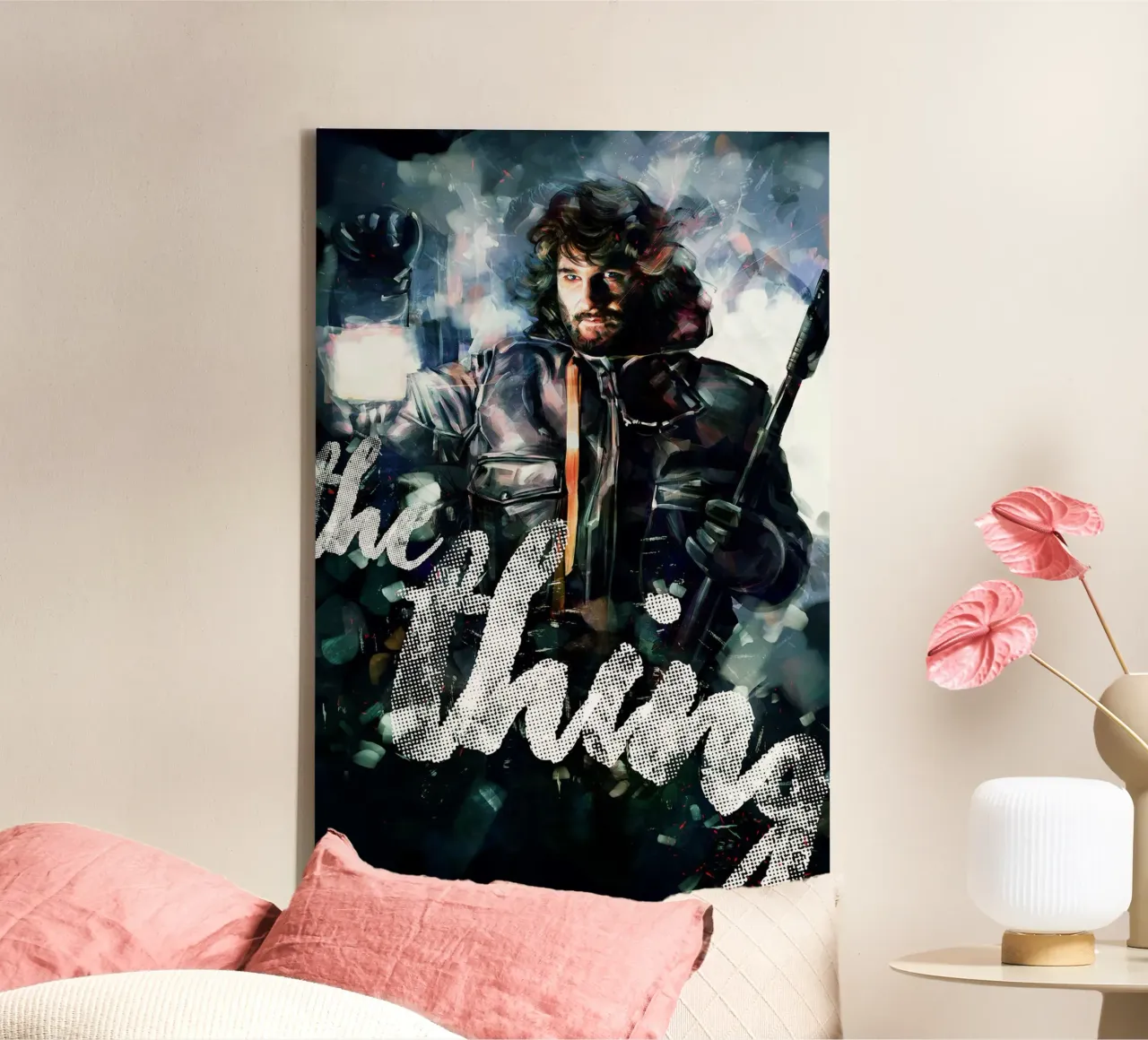 The Thing by Dmitry Belov canvas with Floater frame by Oscar Frazier