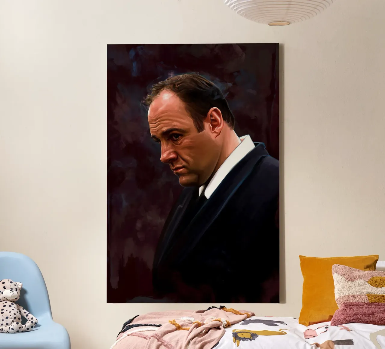 Tony Soprano di Dmitry Belov tela con Cornice a cassetta da Oscar Frazier