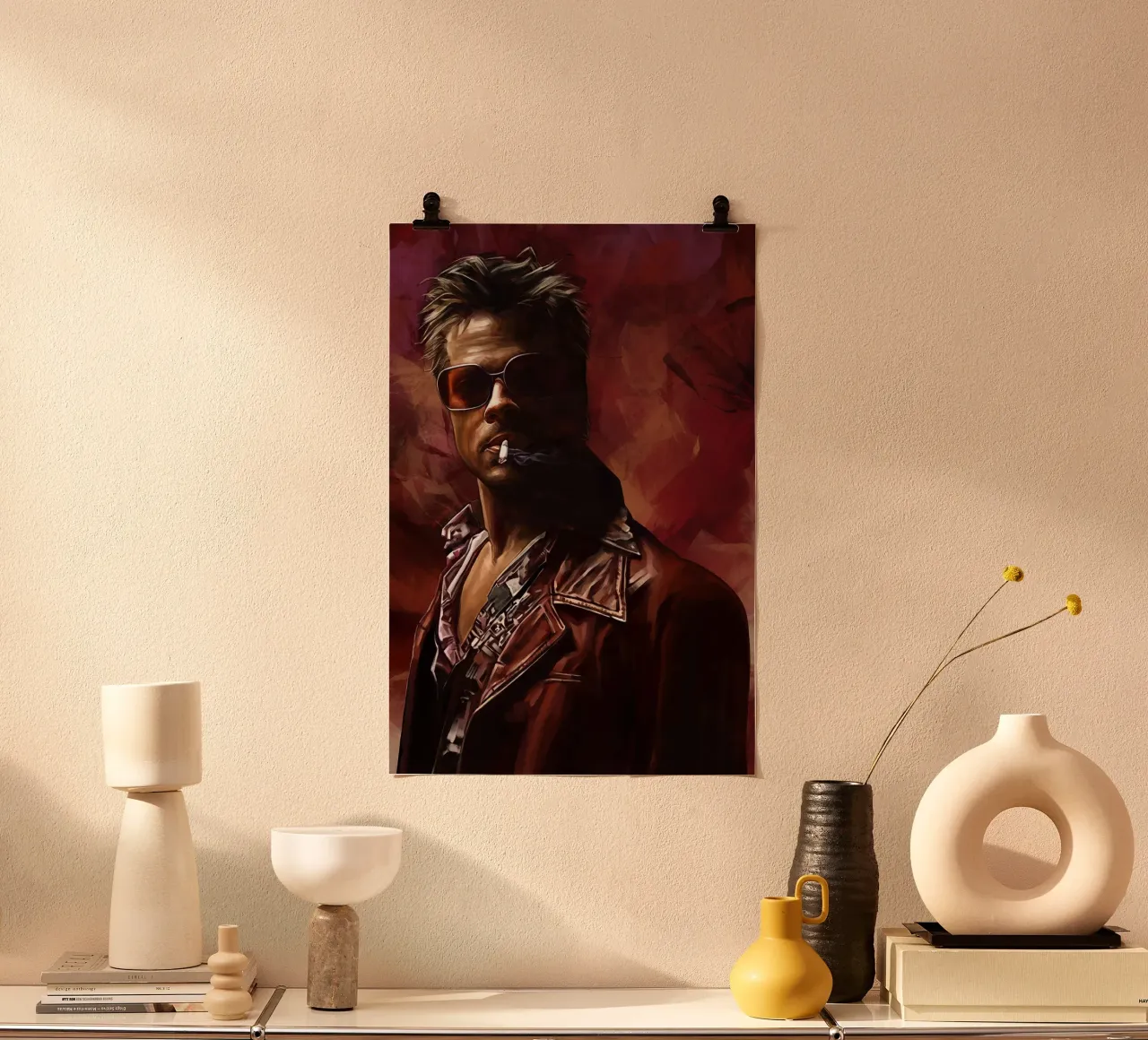 Tyler Durden di Dmitry Belov poster da Oscar Frazier