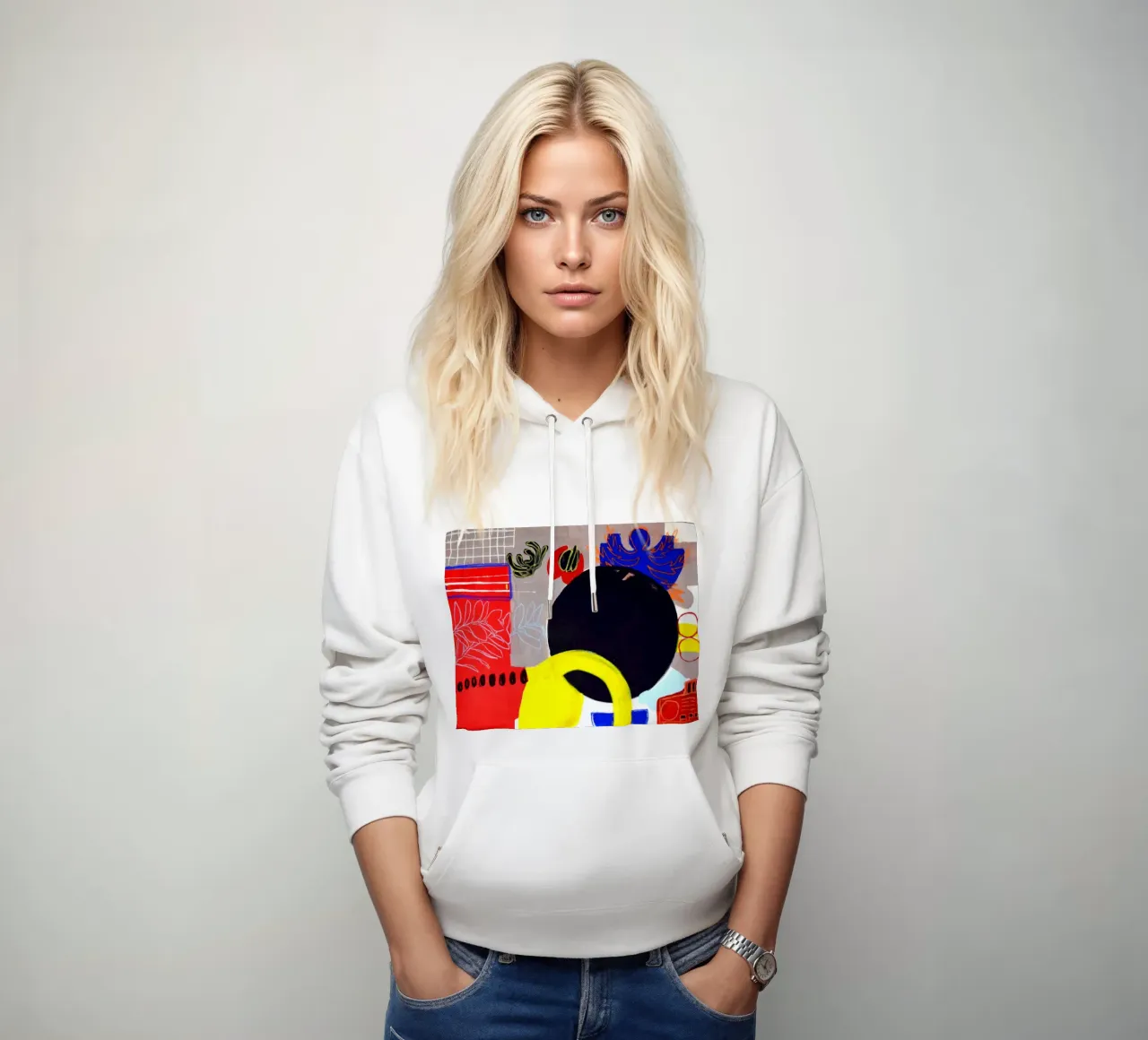 The shape of stillness felpa con cappuccio da Silvaya