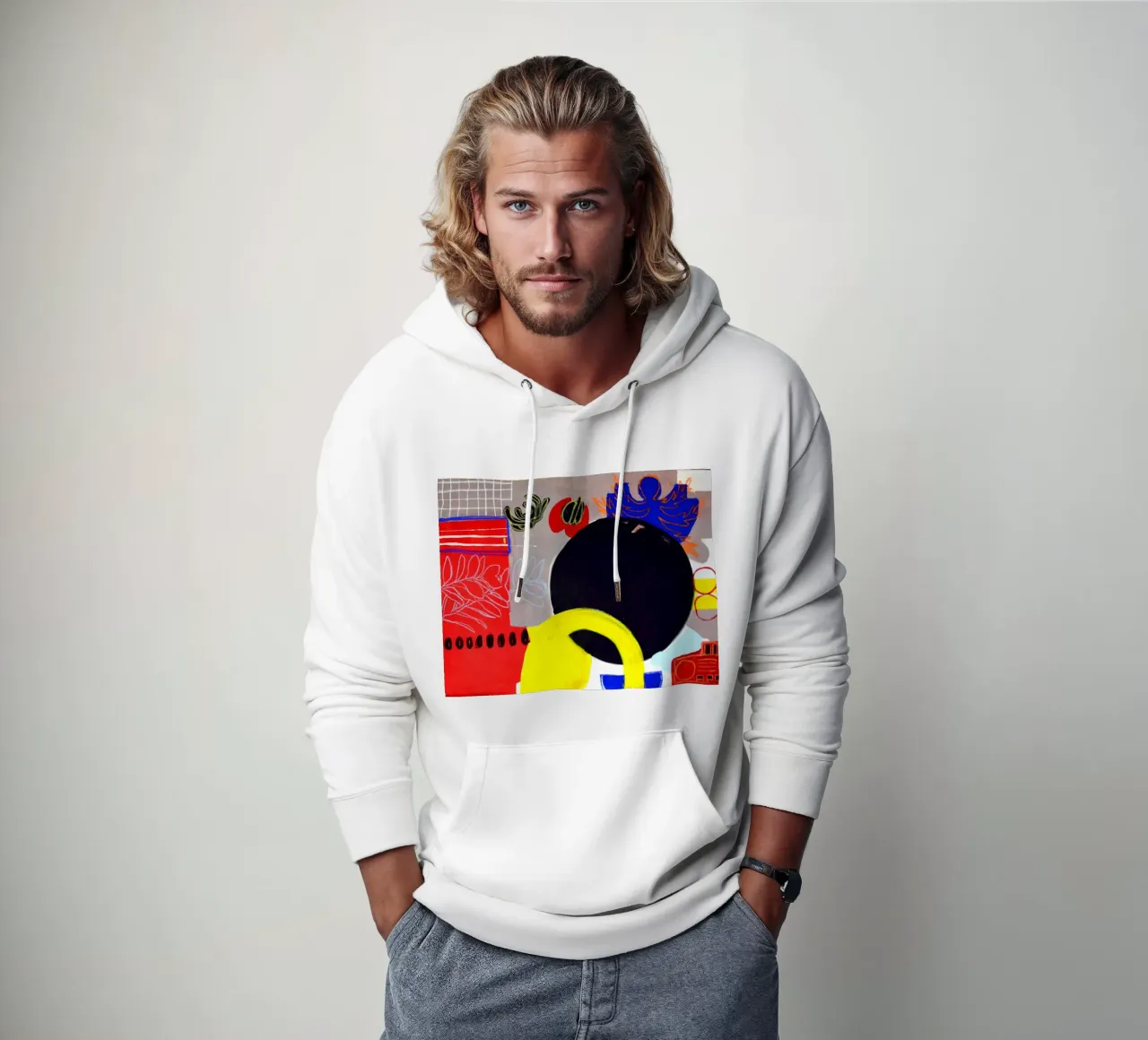 The shape of stillness felpa con cappuccio da Silvaya