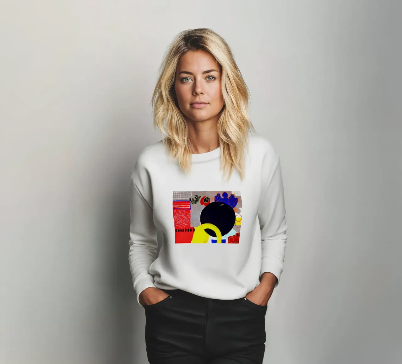 The shape of stillness sweatshirt van Silvaya