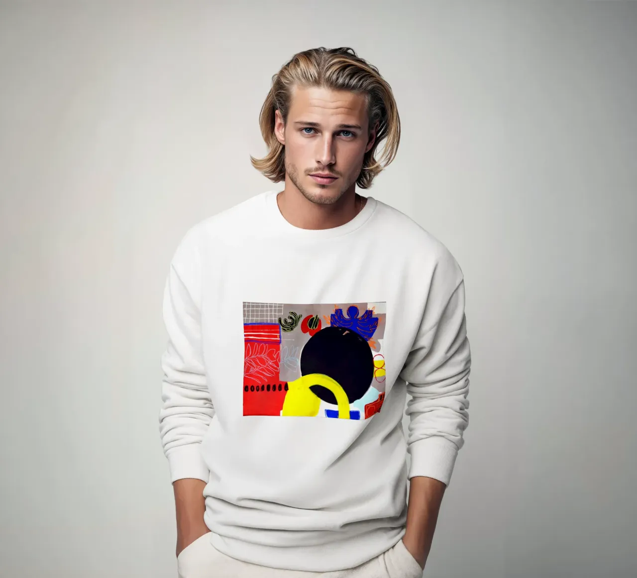 The shape of stillness sweatshirt van Silvaya