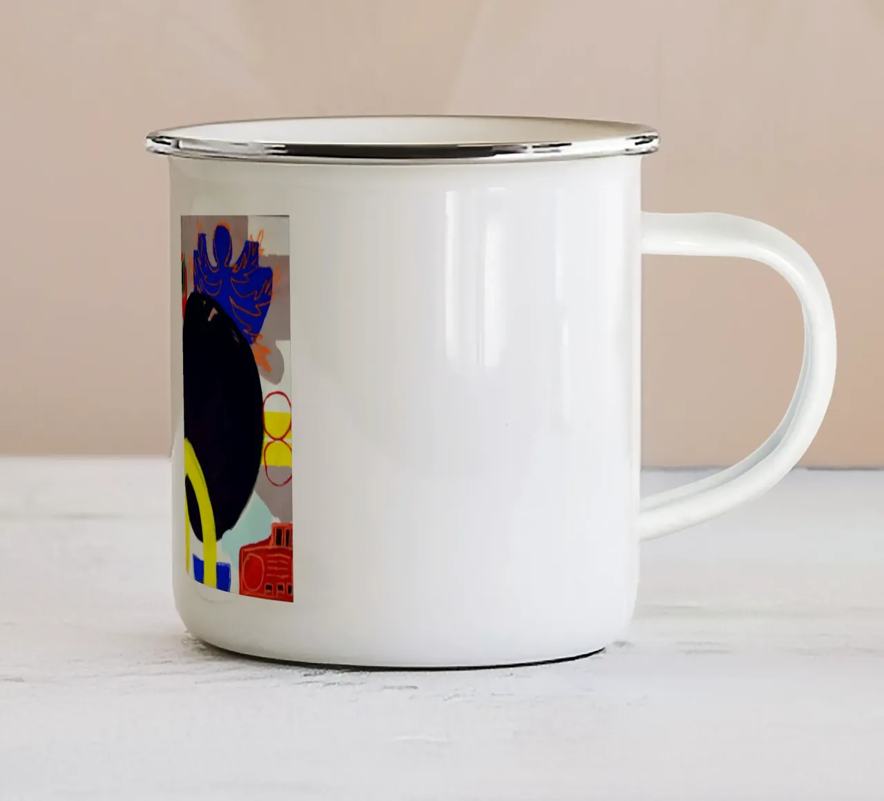 The shape of stillness tazza in smalto da Silvaya