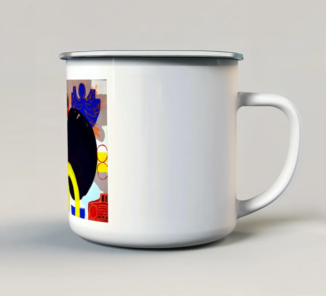 The shape of stillness tazza in smalto da Silvaya