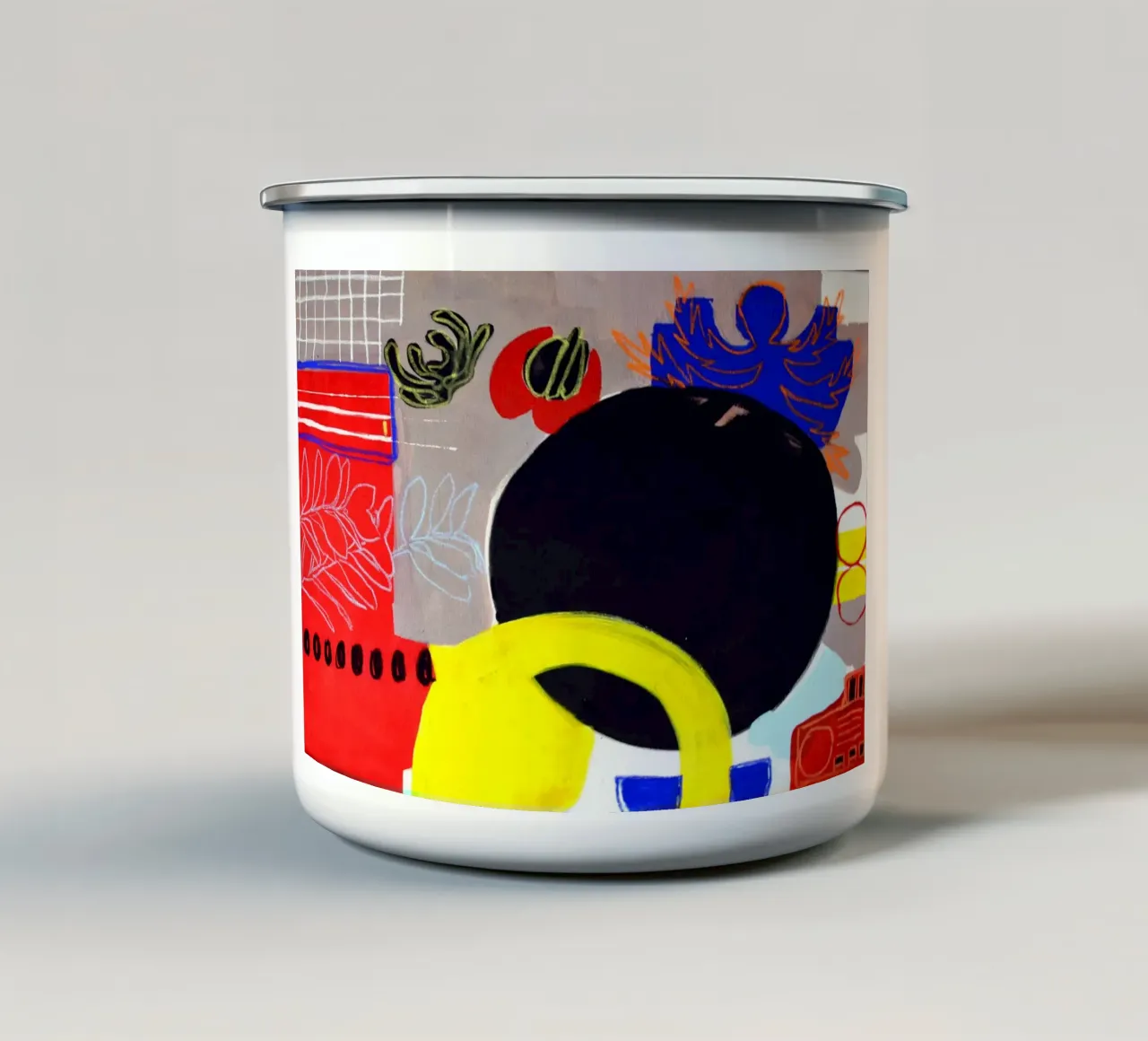The shape of stillness tazza in smalto da Silvaya