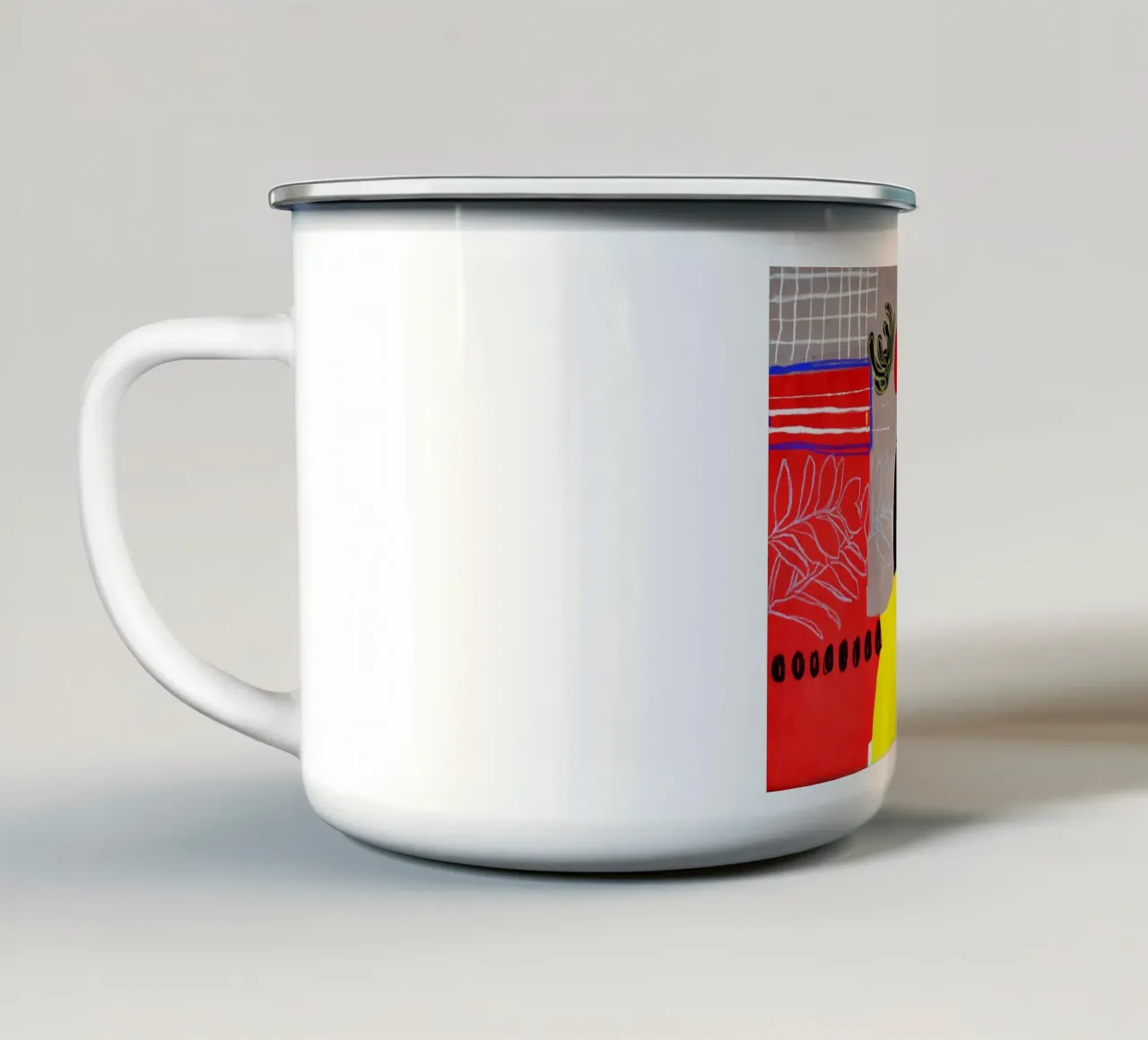 The shape of stillness tazza in smalto da Silvaya