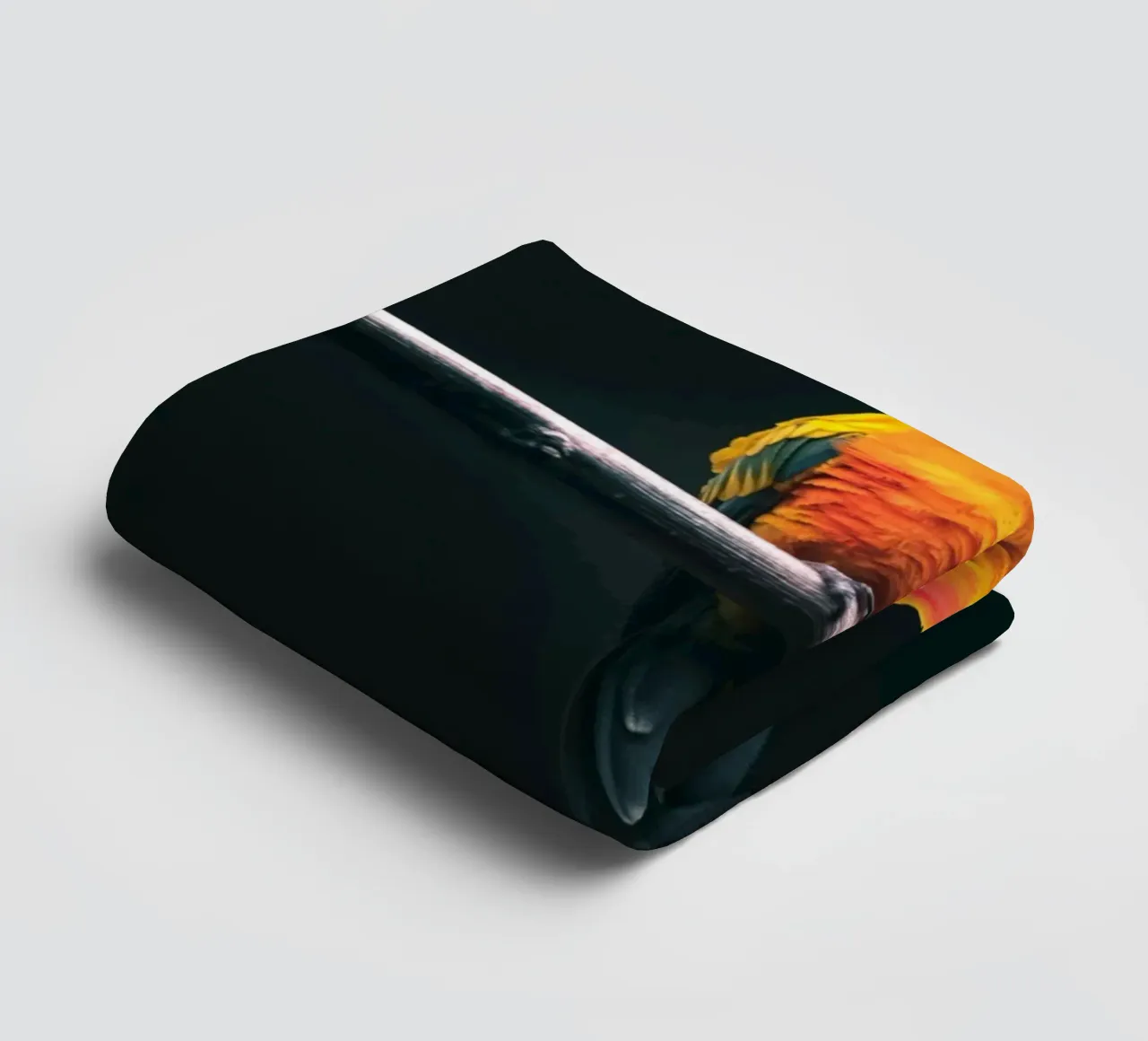Conure soleil sur une branche serviette de bain de Nature's Palette