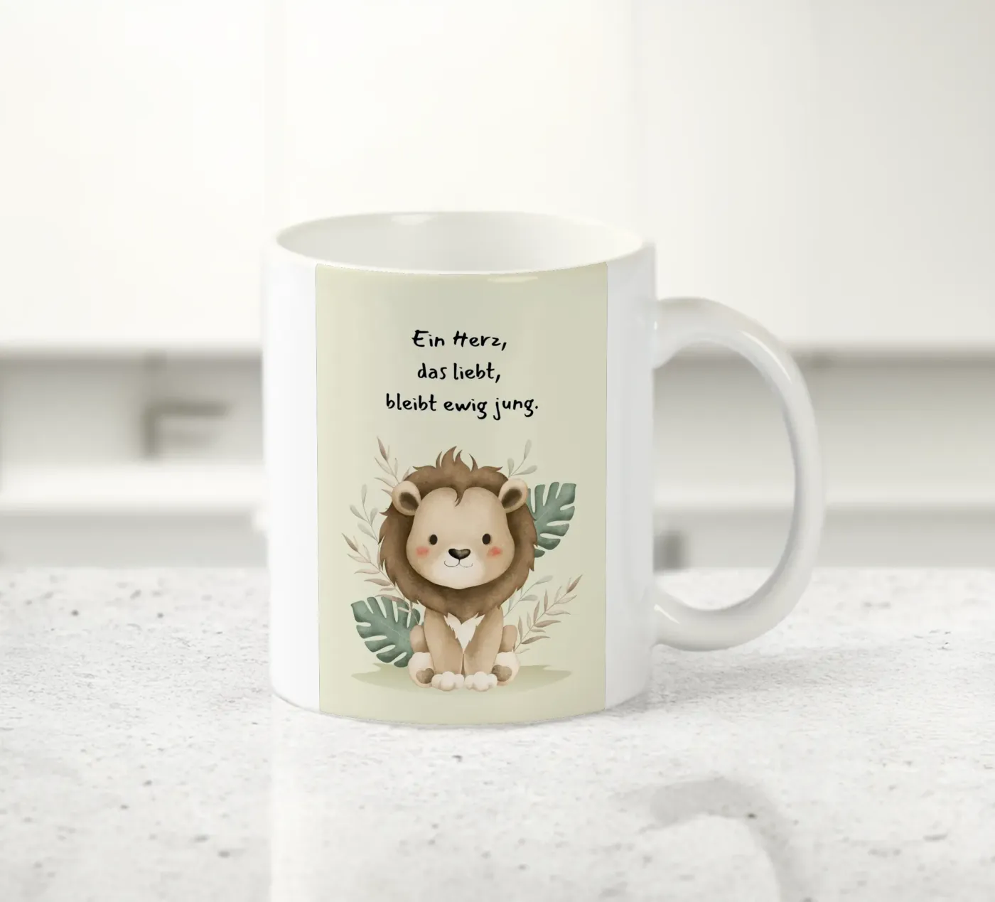 Herz ceramic mug by isabels_wunderwelt_digital_art