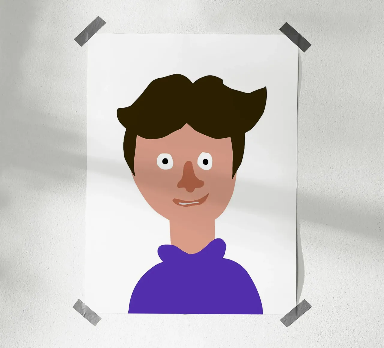 Ritratto di persona in cartone animato poster da Olivia Gagnon