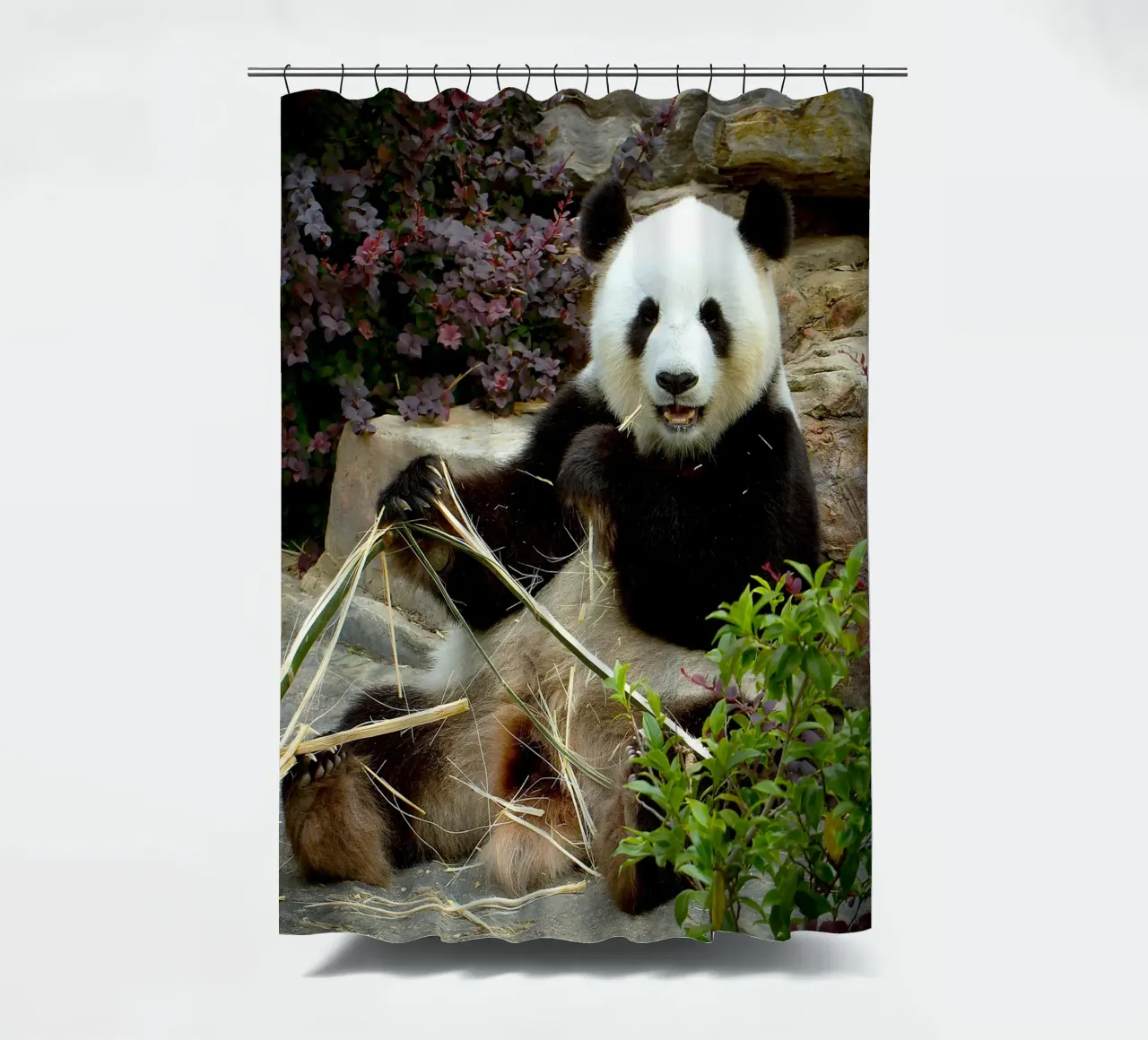 Panda's Zoet Feest douchegordijn van Nature's Palette