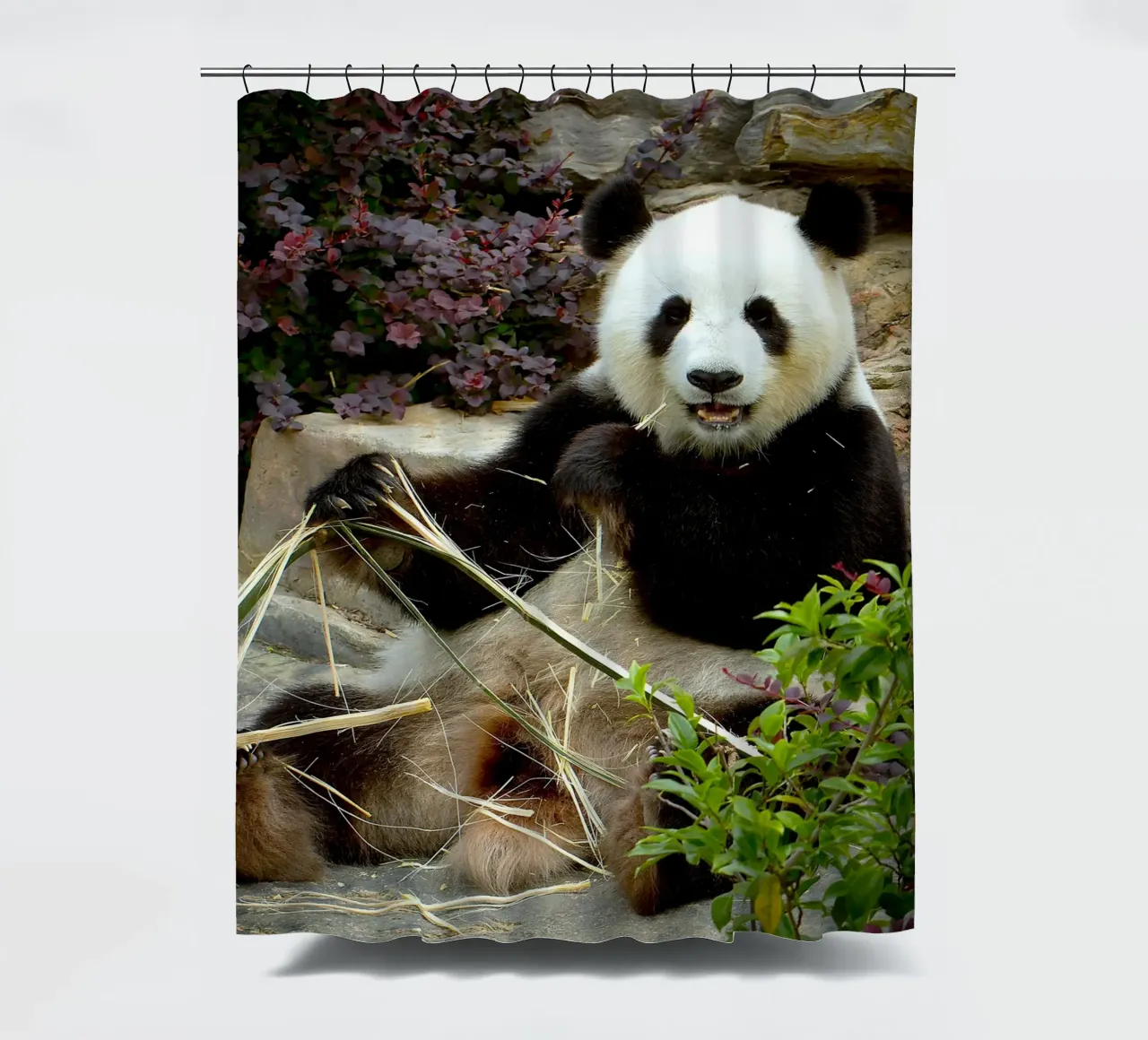 Panda's Zoet Feest douchegordijn van Nature's Palette