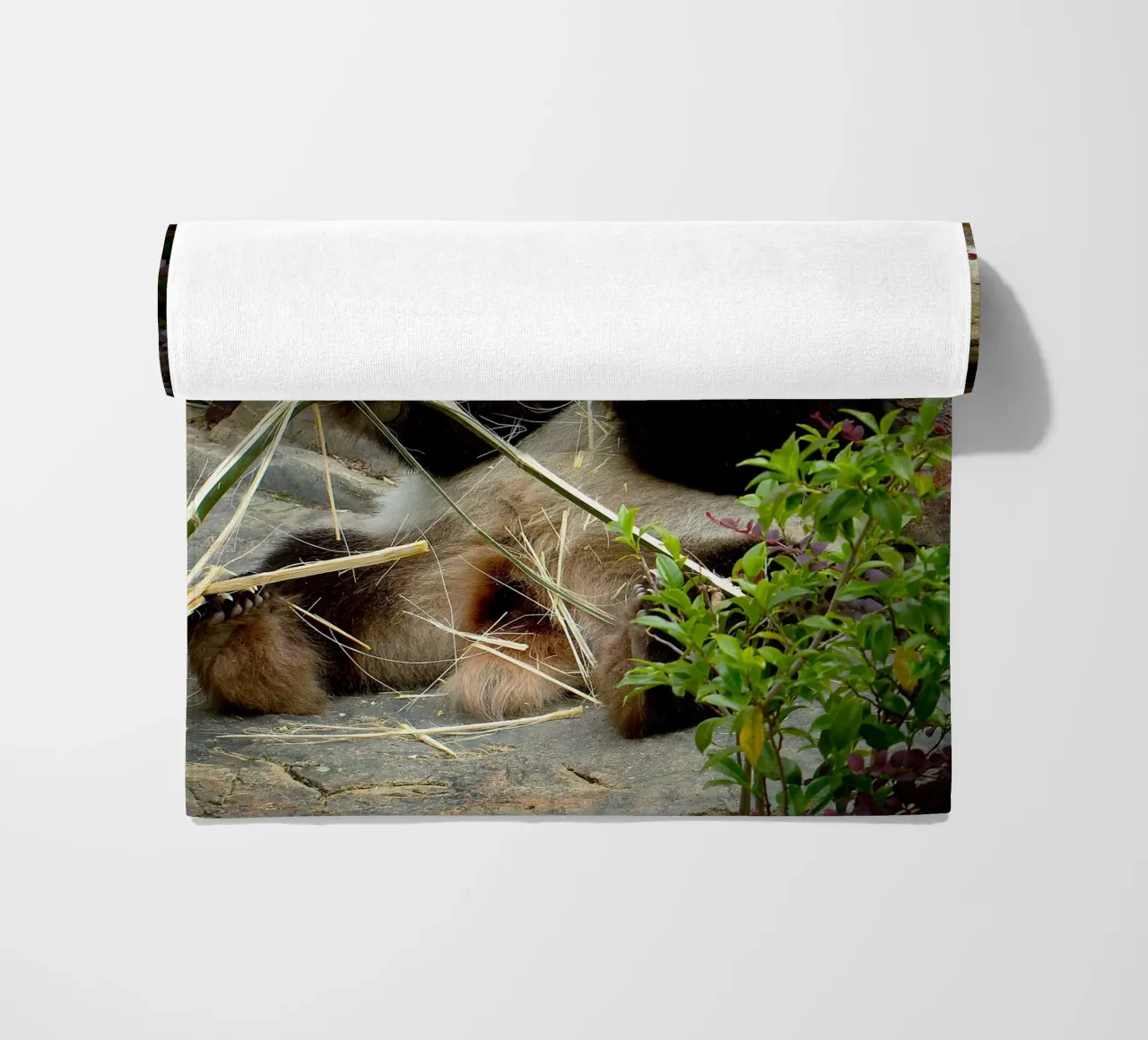Panda's Zoet Feest strandhanddoek van Nature's Palette