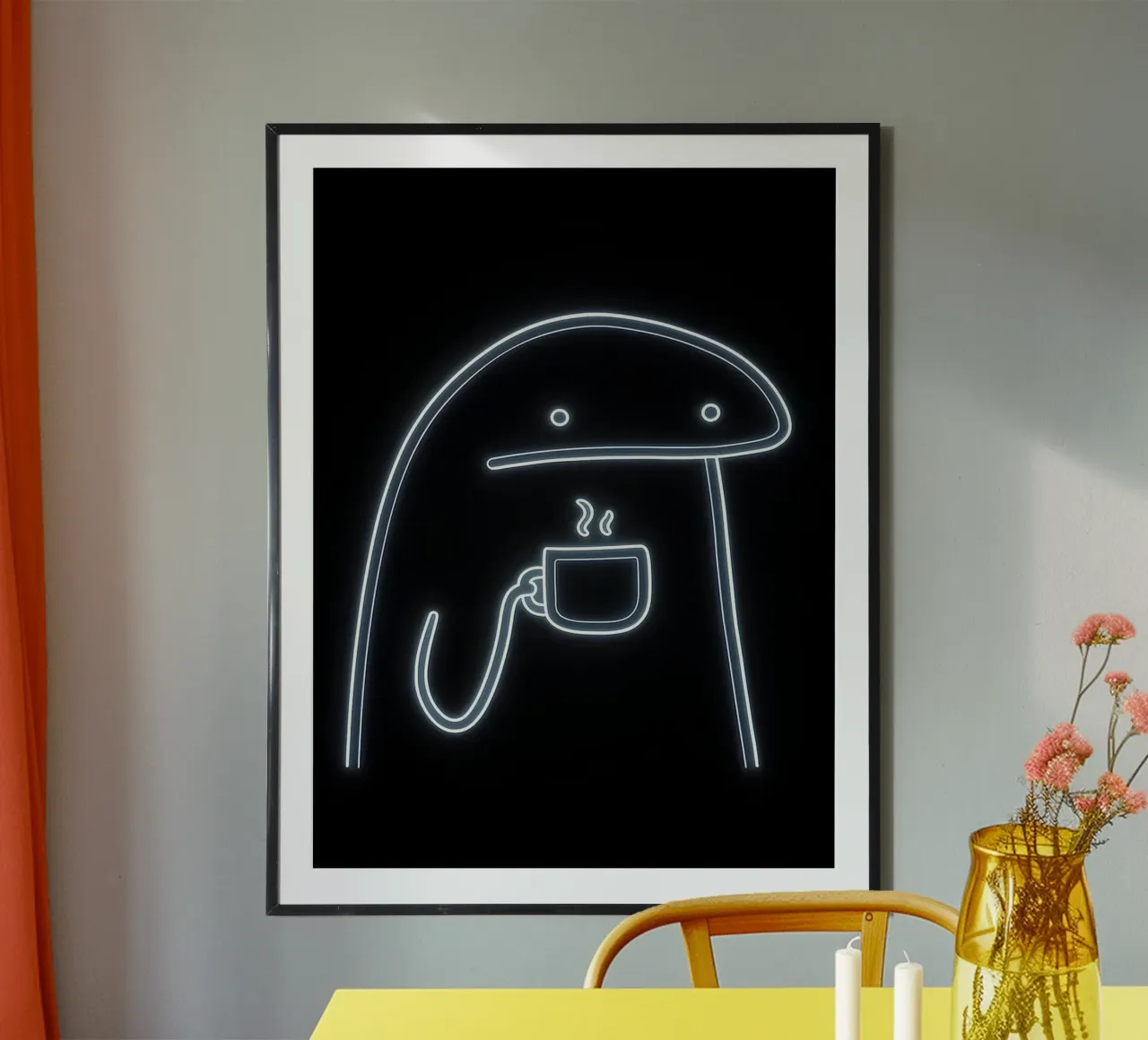 Florkofcows Caffè Neon poster da William Taylor