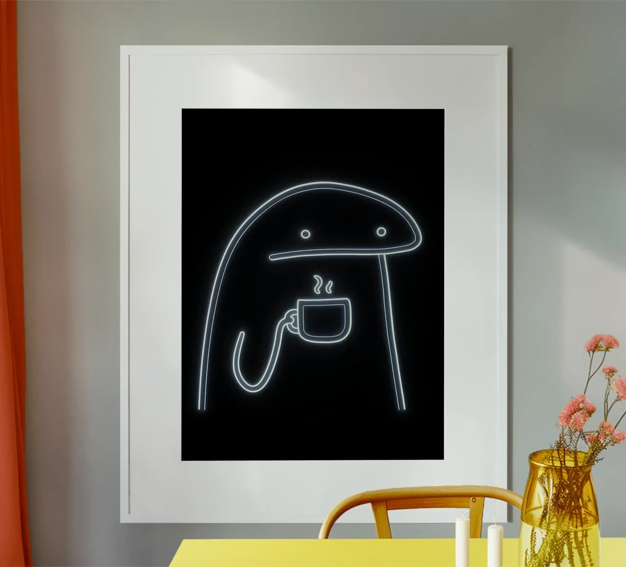 Florkofcows Caffè Neon poster da William Taylor