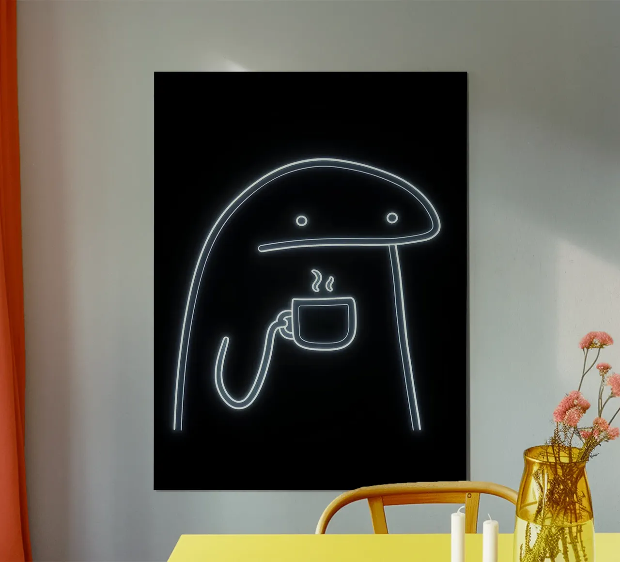Florkofcows Caffè Neon poster da William Taylor